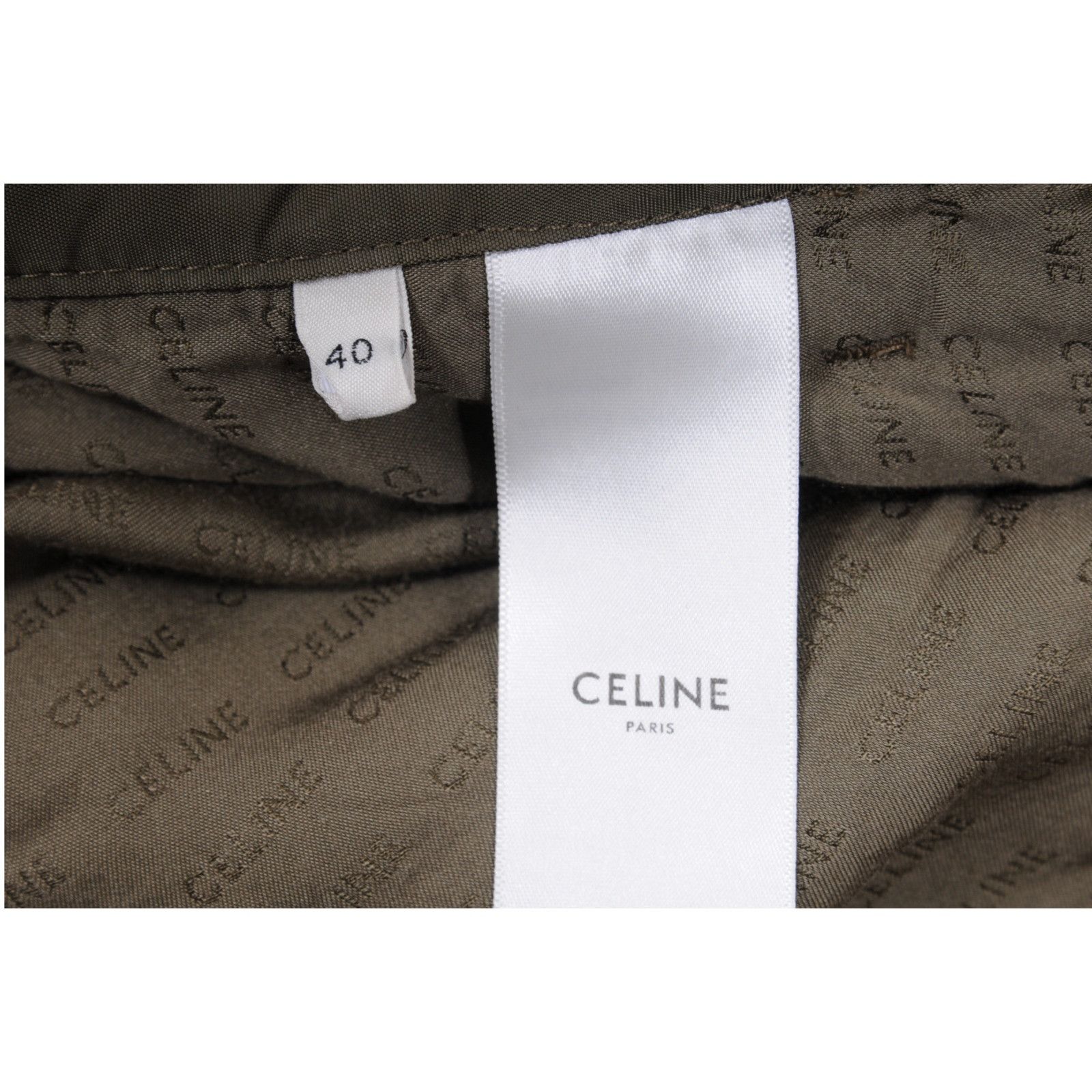 Celine Green Kaki Lightweight Cargo Pants Size 27" / US 4 / IT 40 - 11 Thumbnail