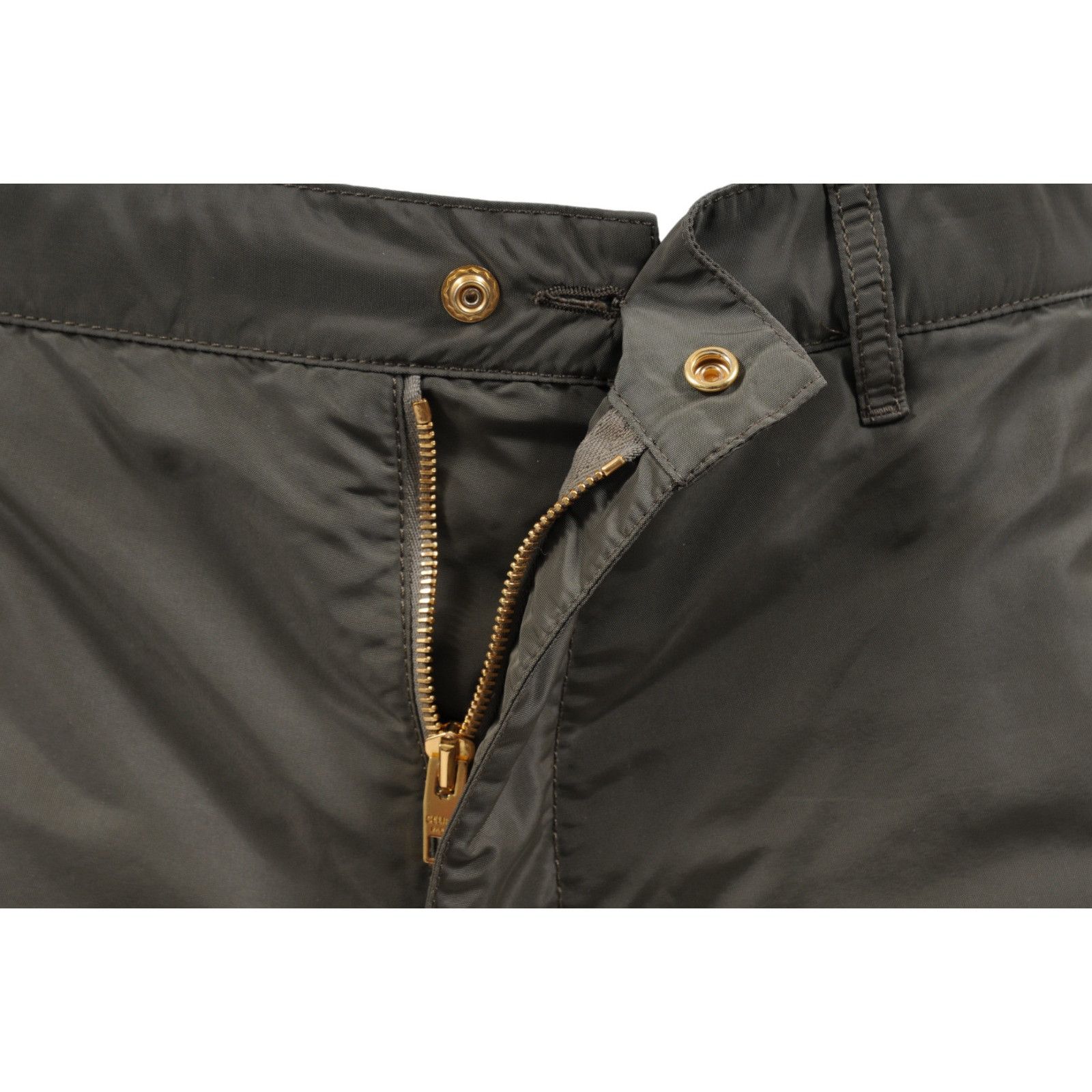 Celine Green Kaki Lightweight Cargo Pants Size 27" / US 4 / IT 40 - 9 Thumbnail