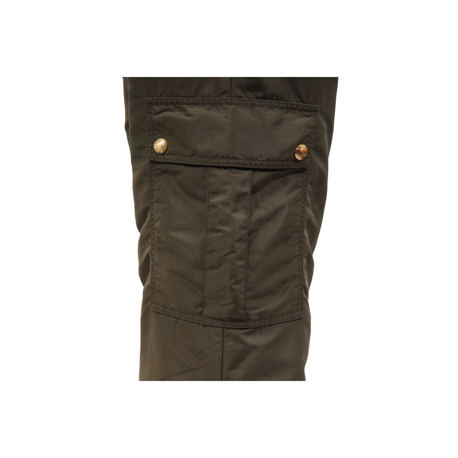 Celine Green Kaki Lightweight Cargo Pants Size 27" / US 4 / IT 40 - 5 Thumbnail