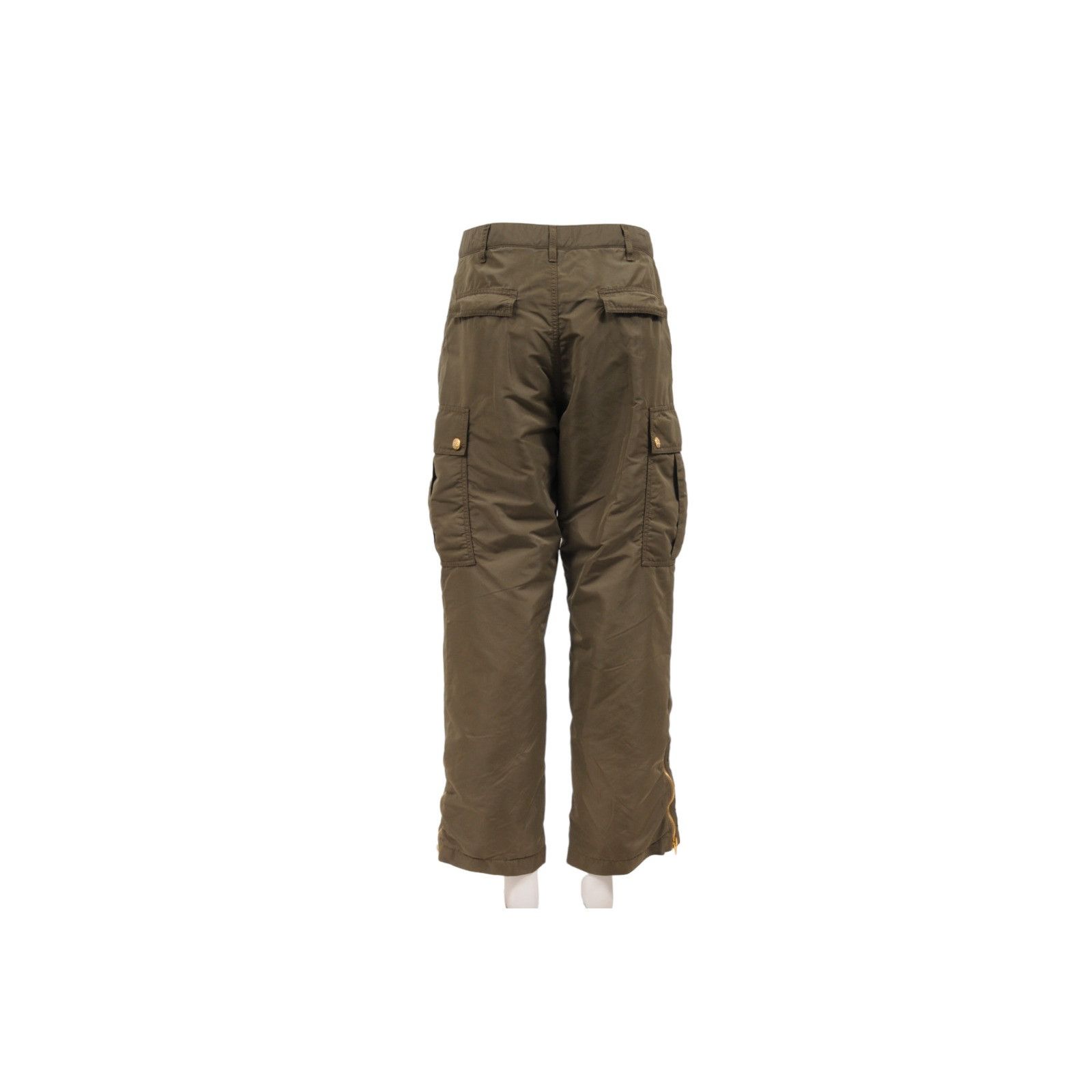 Celine Green Kaki Lightweight Cargo Pants Size 27" / US 4 / IT 40 - 7 Thumbnail