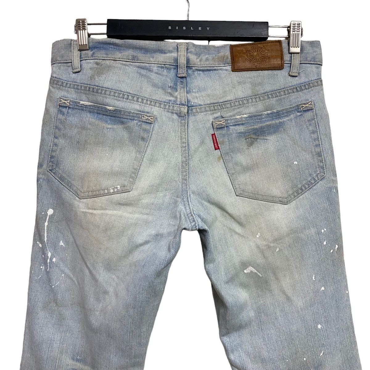 Tornado Mart Vintage Tornado Mart Thrashed Denim Flare Jeans Size US 32 / EU 48 - 8 Thumbnail