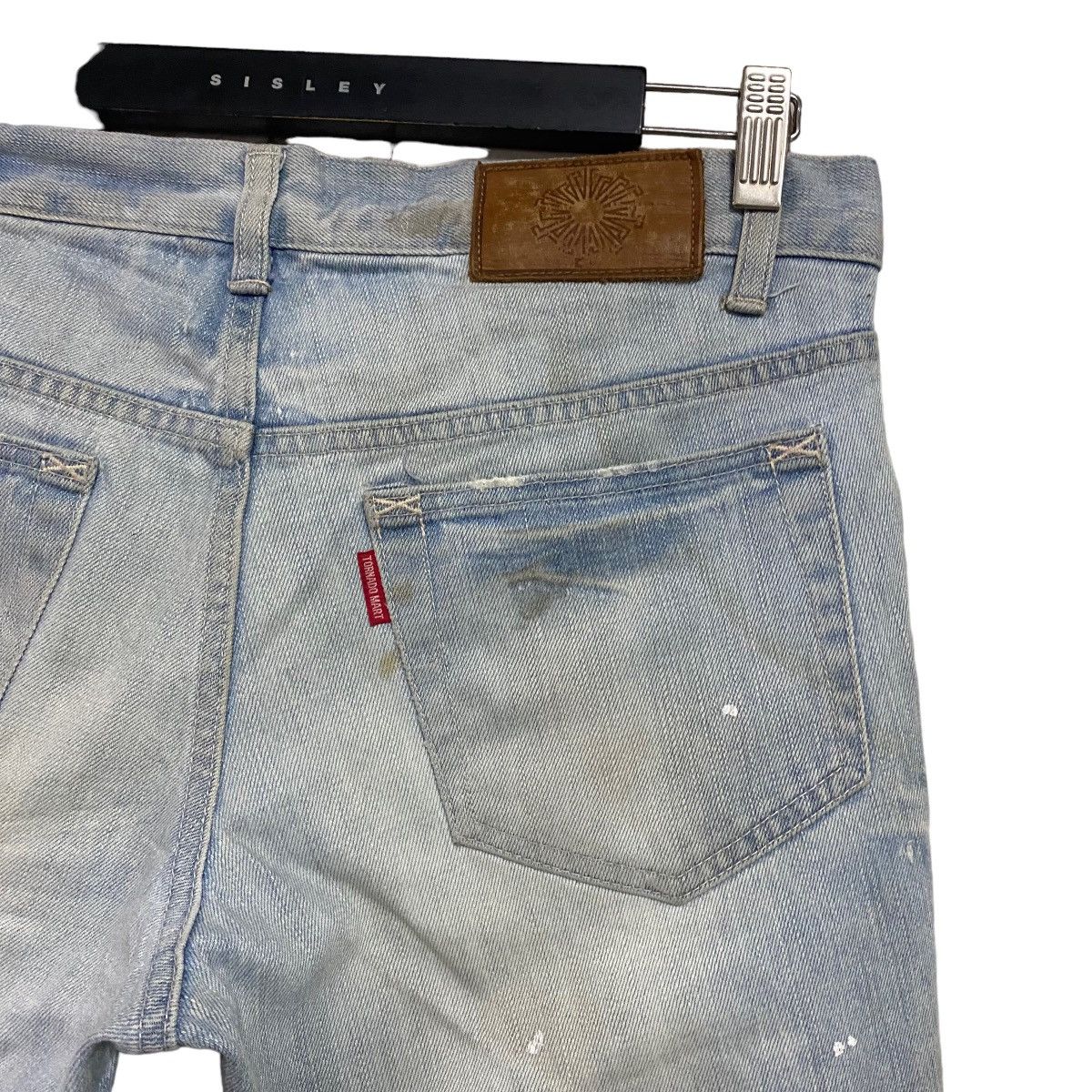 Tornado Mart Vintage Tornado Mart Thrashed Denim Flare Jeans Size US 32 / EU 48 - 9 Thumbnail