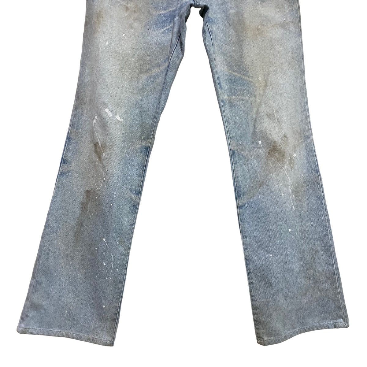 Tornado Mart Vintage Tornado Mart Thrashed Denim Flare Jeans Size US 32 / EU 48 - 7 Thumbnail