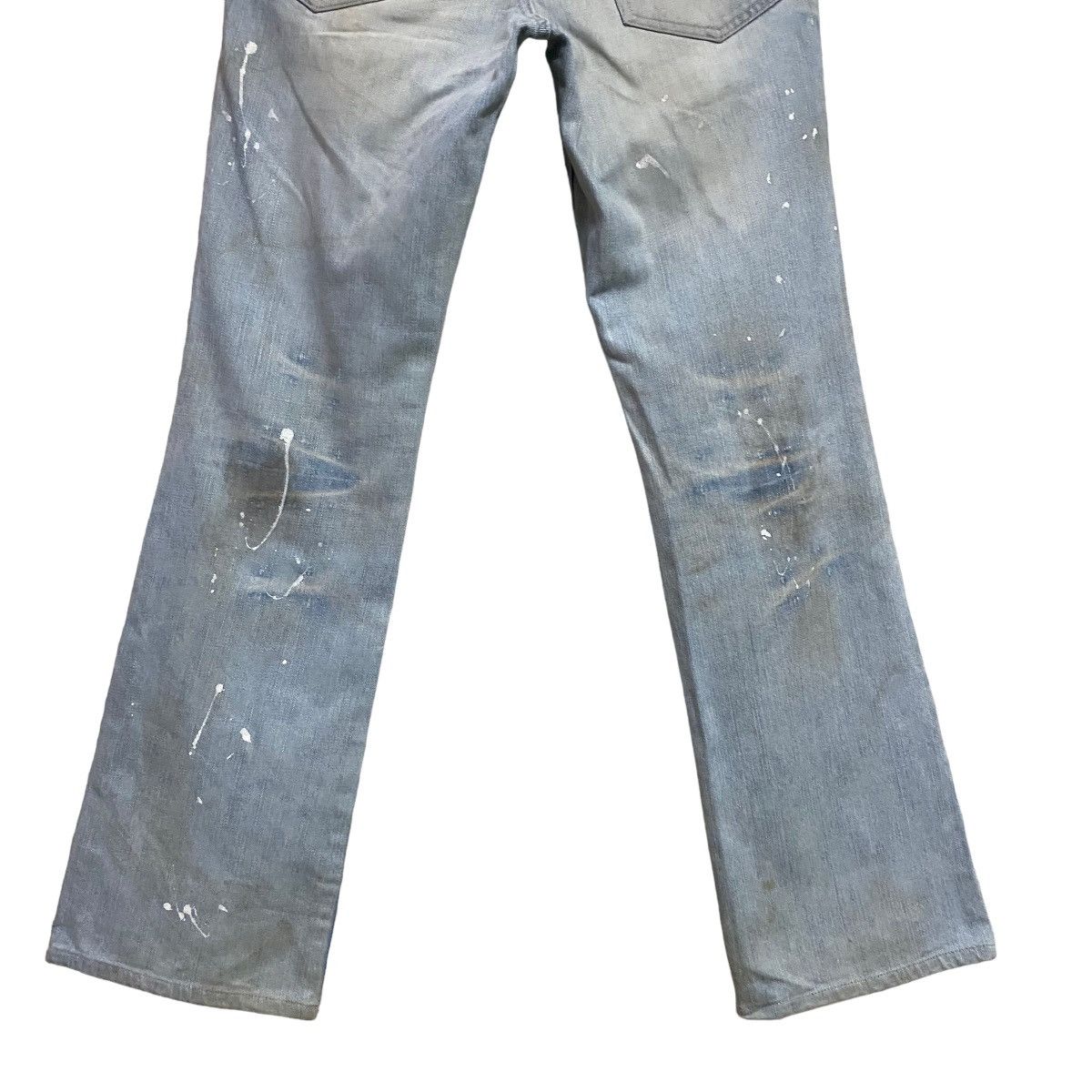 Tornado Mart Vintage Tornado Mart Thrashed Denim Flare Jeans Size US 32 / EU 48 - 12 Thumbnail