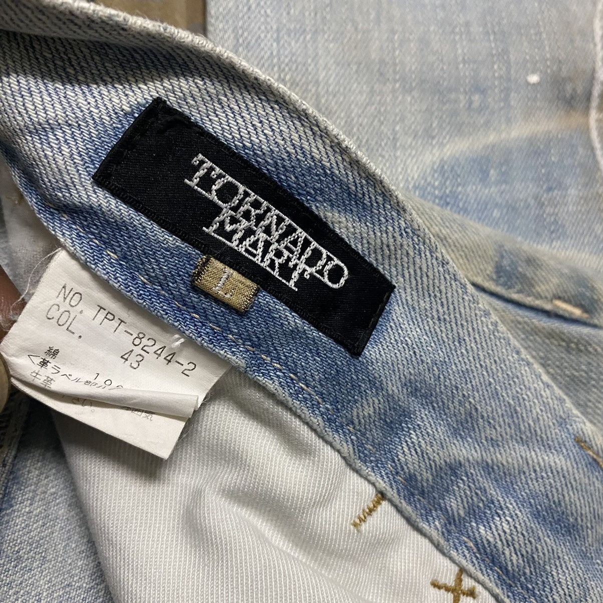 Tornado Mart Vintage Tornado Mart Thrashed Denim Flare Jeans Size US 32 / EU 48 - 15 Thumbnail