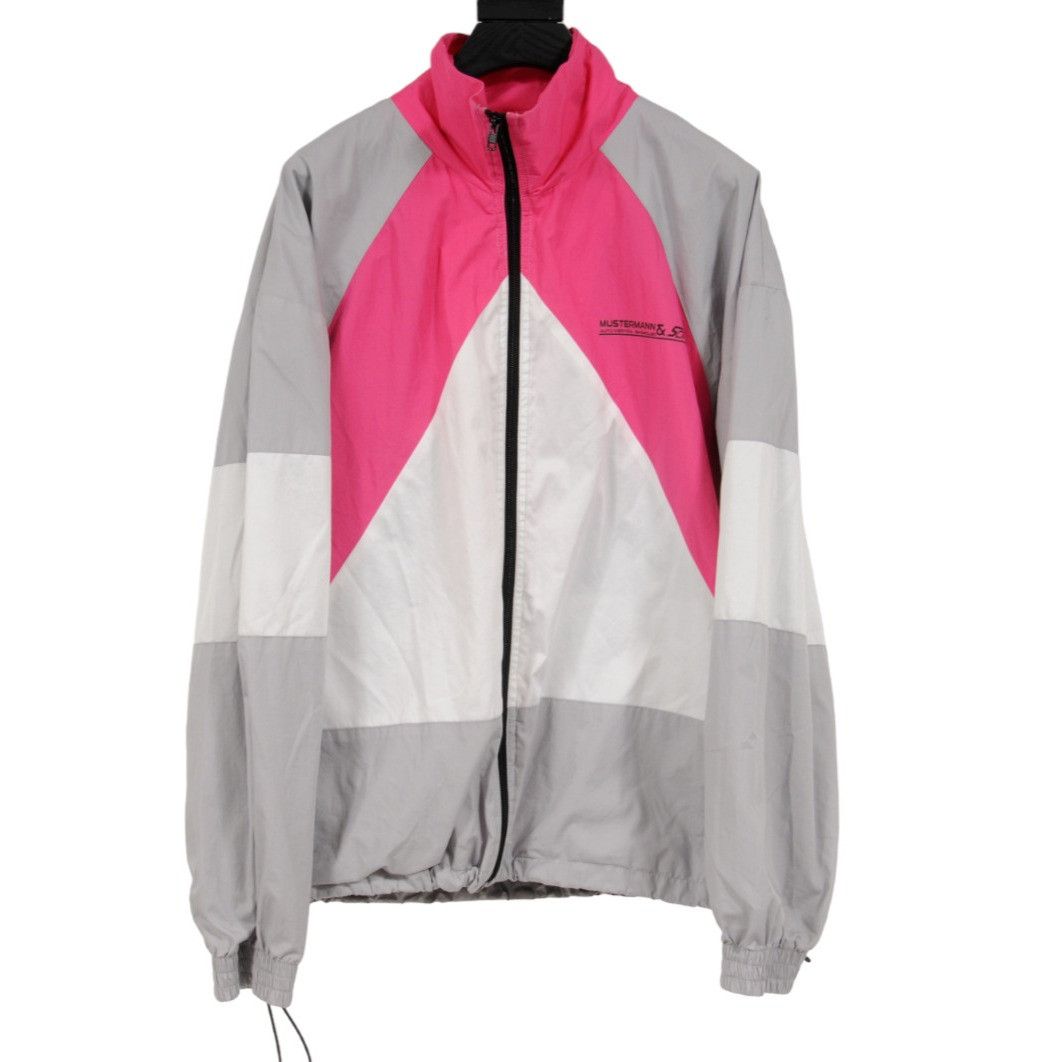 Vetements Color Block Pink Gray Mustermann Track Jacket Size S / US 4 / IT 40 - 1 Thumbnail