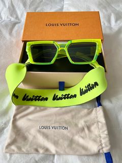 Louis Vuitton Virgil Abloh Blue And Neon Green Gradient Illusion