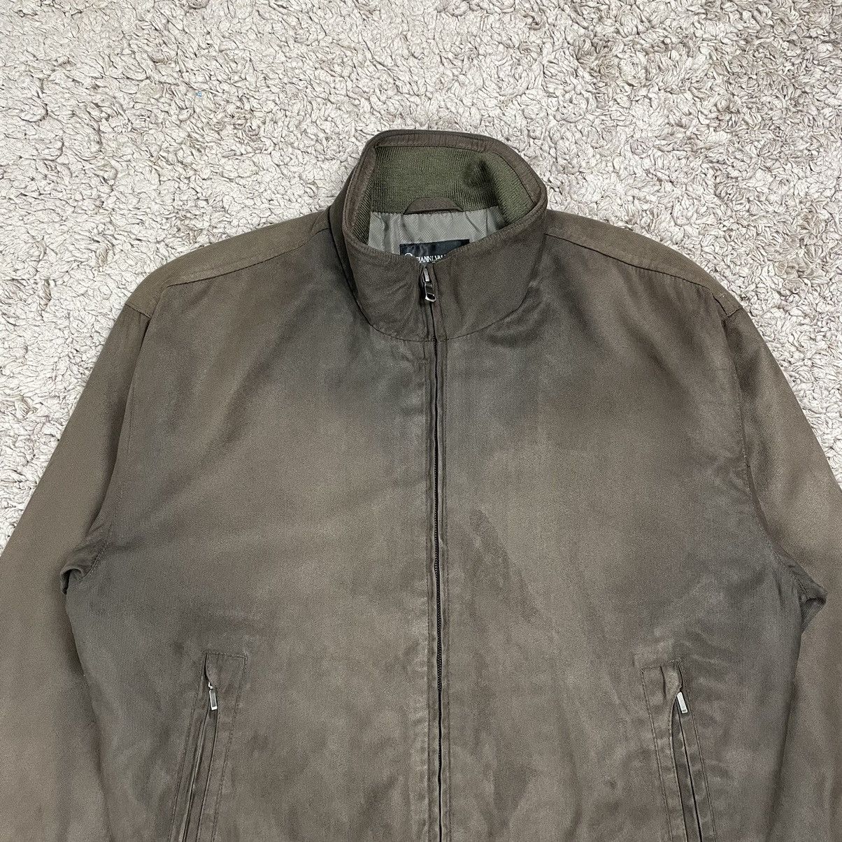 Giovanni Valentino × Valentino × Vintage Vintage Gianni Valentino Faded Brown Blank Bomber Jacket Size US M / EU 48-50 / 2 - 5 Thumbnail