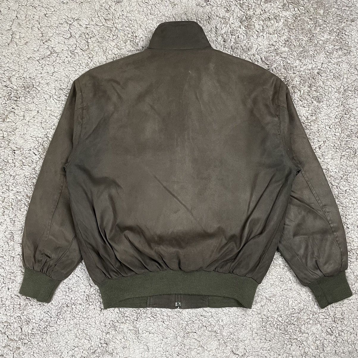 Giovanni Valentino × Valentino × Vintage Vintage Gianni Valentino Faded Brown Blank Bomber Jacket Size US M / EU 48-50 / 2 - 2 Thumbnail
