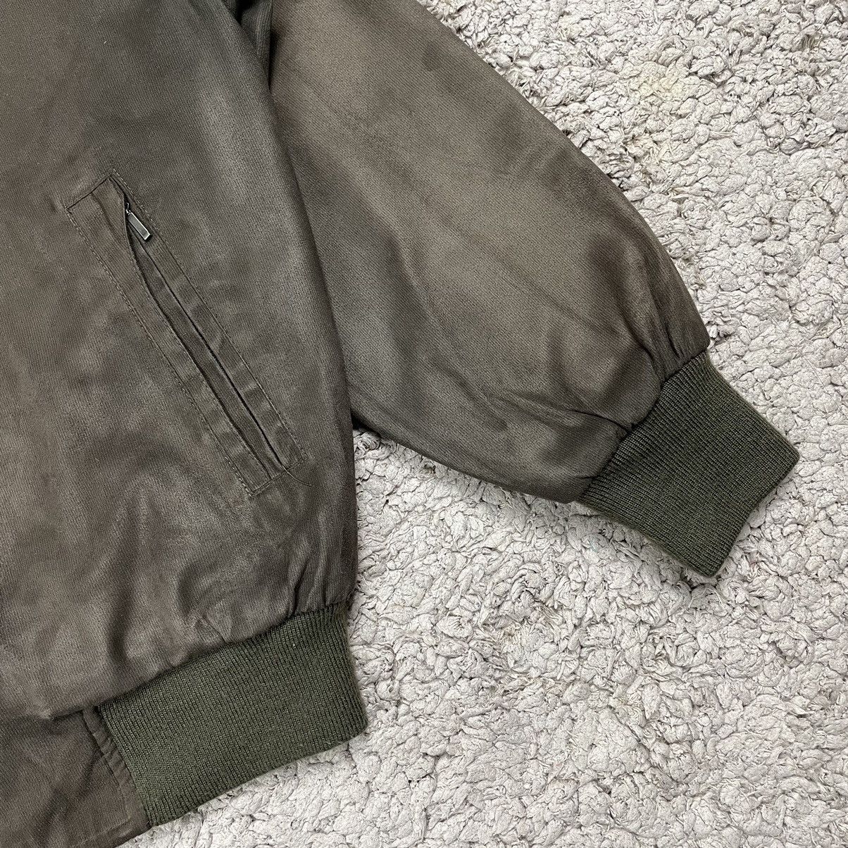 Giovanni Valentino × Valentino × Vintage Vintage Gianni Valentino Faded Brown Blank Bomber Jacket Size US M / EU 48-50 / 2 - 7 Thumbnail