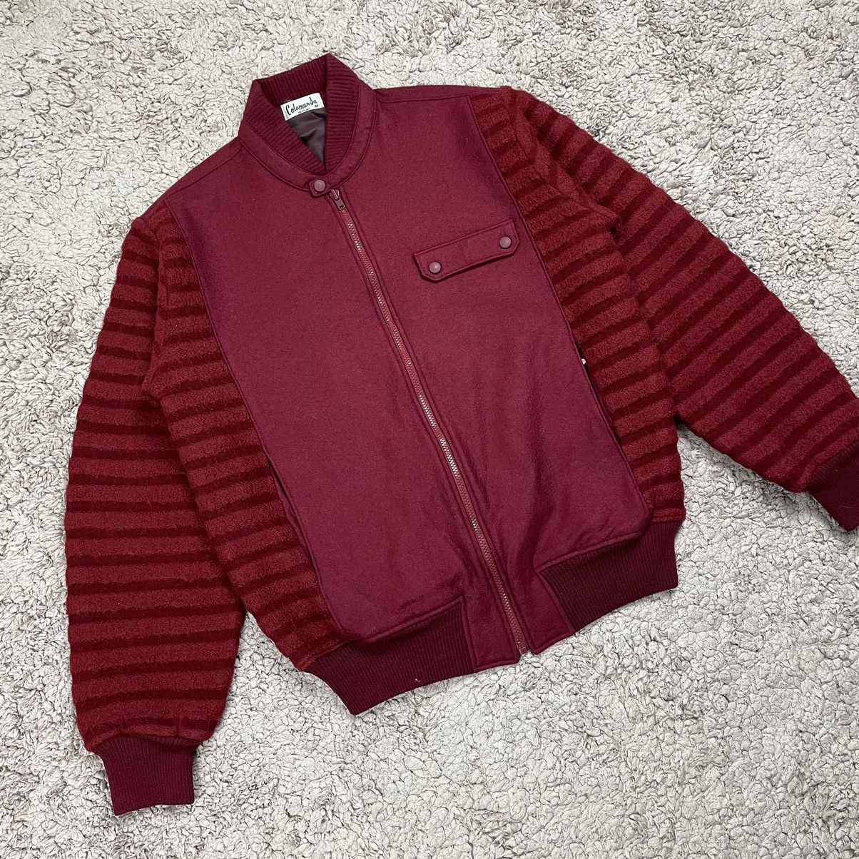 Japanese Brand × Vintage Vintage Wool Knit Japan Bomber Jacket Size US M / EU 48-50 / 2 - 3 Thumbnail