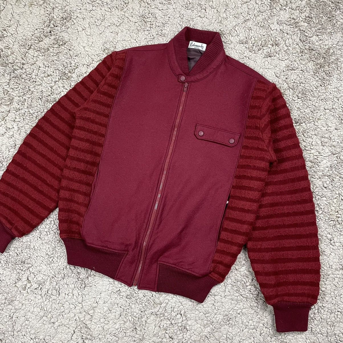 Japanese Brand × Vintage Vintage Wool Knit Japan Bomber Jacket Size US M / EU 48-50 / 2 - 4 Thumbnail