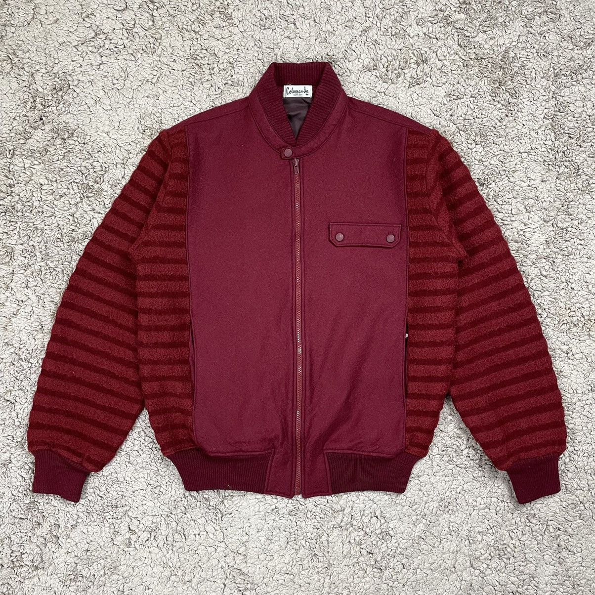 Japanese Brand × Vintage Vintage Wool Knit Japan Bomber Jacket Size US M / EU 48-50 / 2 - 1 Thumbnail