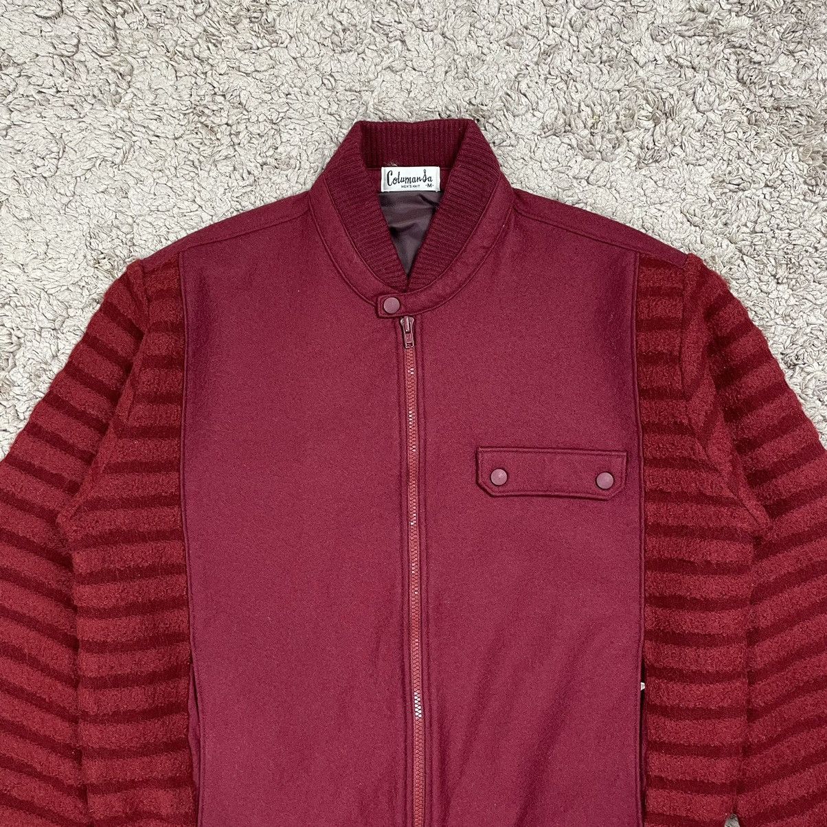 Japanese Brand × Vintage Vintage Wool Knit Japan Bomber Jacket Size US M / EU 48-50 / 2 - 5 Thumbnail