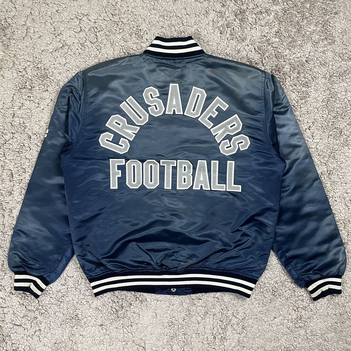Japanese Brand × Vintage Vintage Faded Crusaders Football Bomber Jacket Size US L / EU 52-54 / 3 - 1 Thumbnail