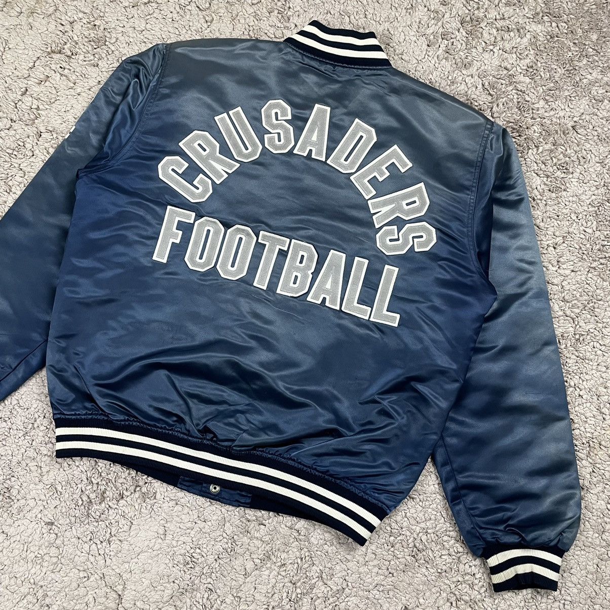 Japanese Brand × Vintage Vintage Faded Crusaders Football Bomber Jacket Size US L / EU 52-54 / 3 - 4 Thumbnail