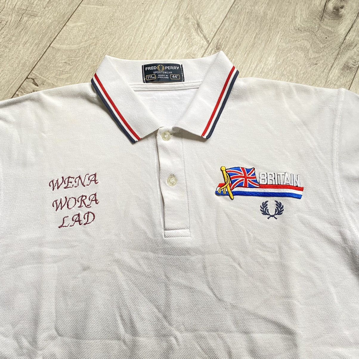 Fred Perry VINTAGE FRED PERRY BRITAIN WENA WORA LAD POLO T SHIRT Size US M / EU 48-50 / 2 - 2 Thumbnail