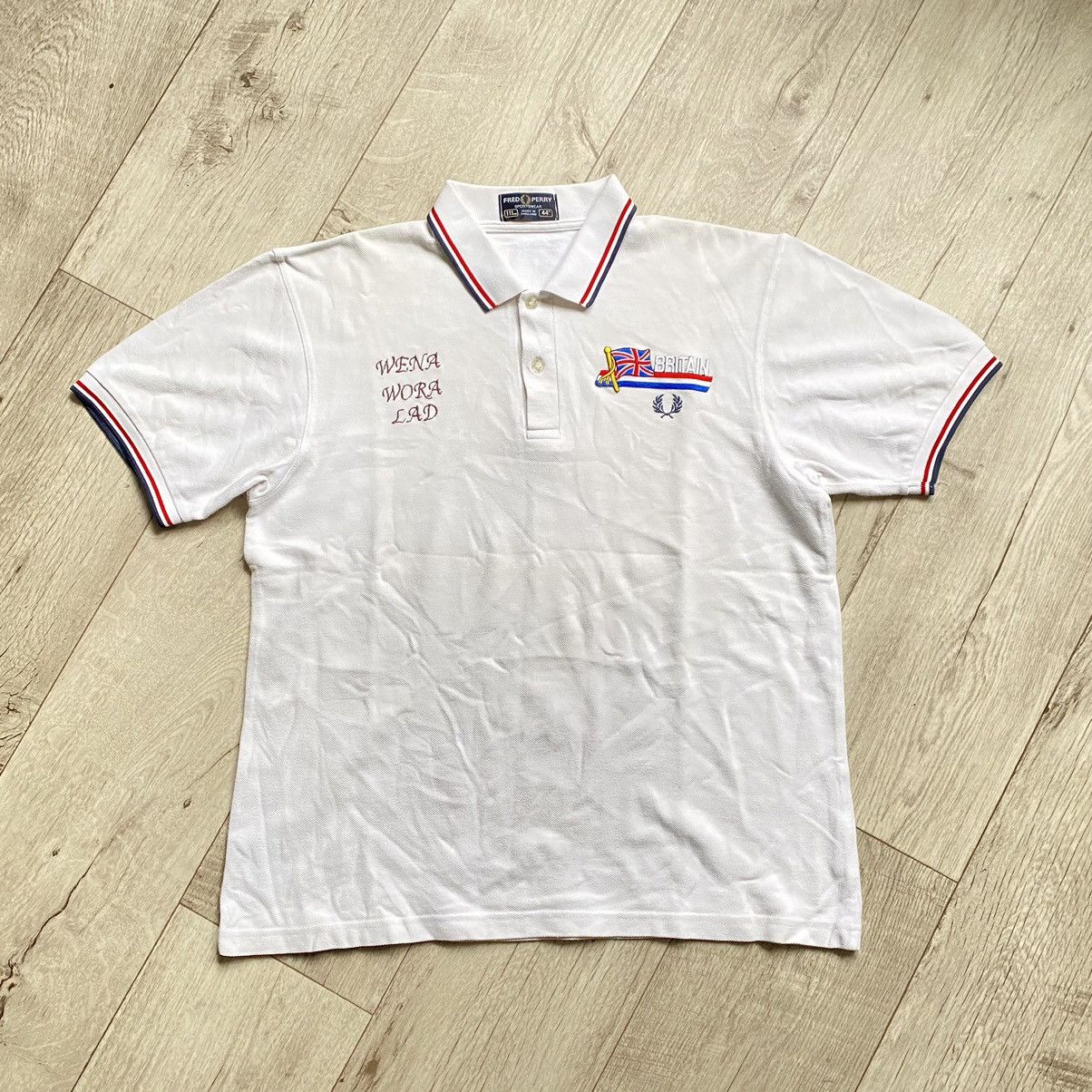 Fred Perry VINTAGE FRED PERRY BRITAIN WENA WORA LAD POLO T SHIRT Size US M / EU 48-50 / 2 - 1 Thumbnail