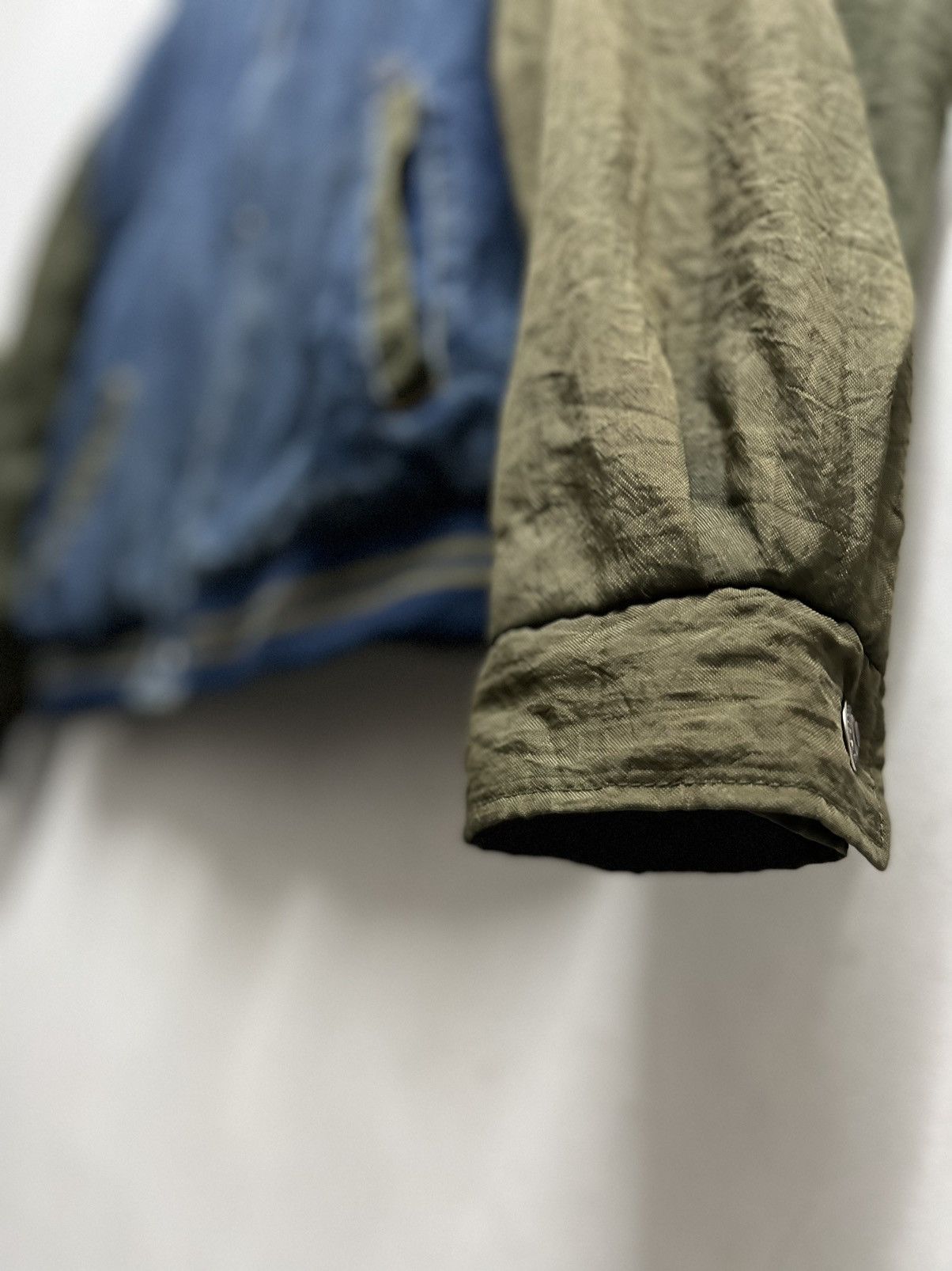 Vintage Varsity jacket denim sleeve cotton nylon vintage Size US L / EU 52-54 / 3 - 8 Thumbnail