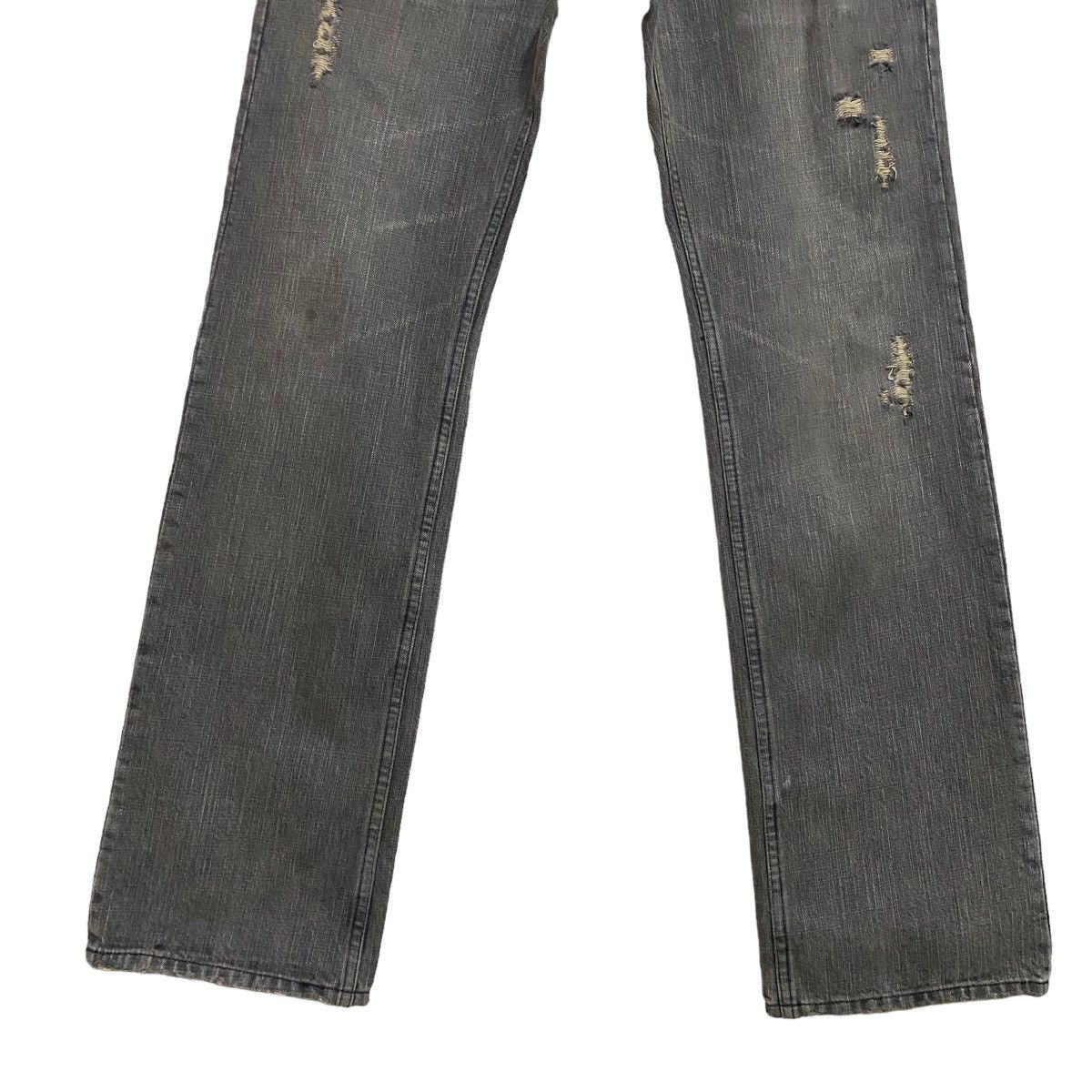 Japanese Brand MAGICAL DESIGN Distressed Denim Flare Jeans Size US 33 - 8 Thumbnail