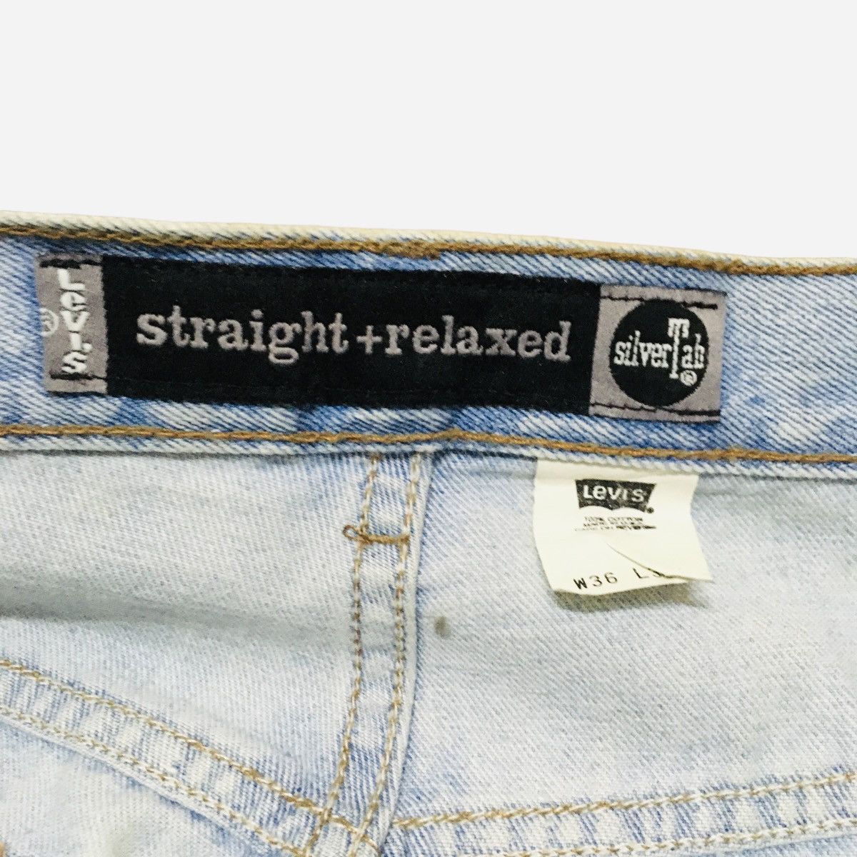 Levi's × Vintage Rare Design Vintage Levi's SilverTab Made In Usa Jeans 1990s Size US 36 / EU 52 - 7 Thumbnail