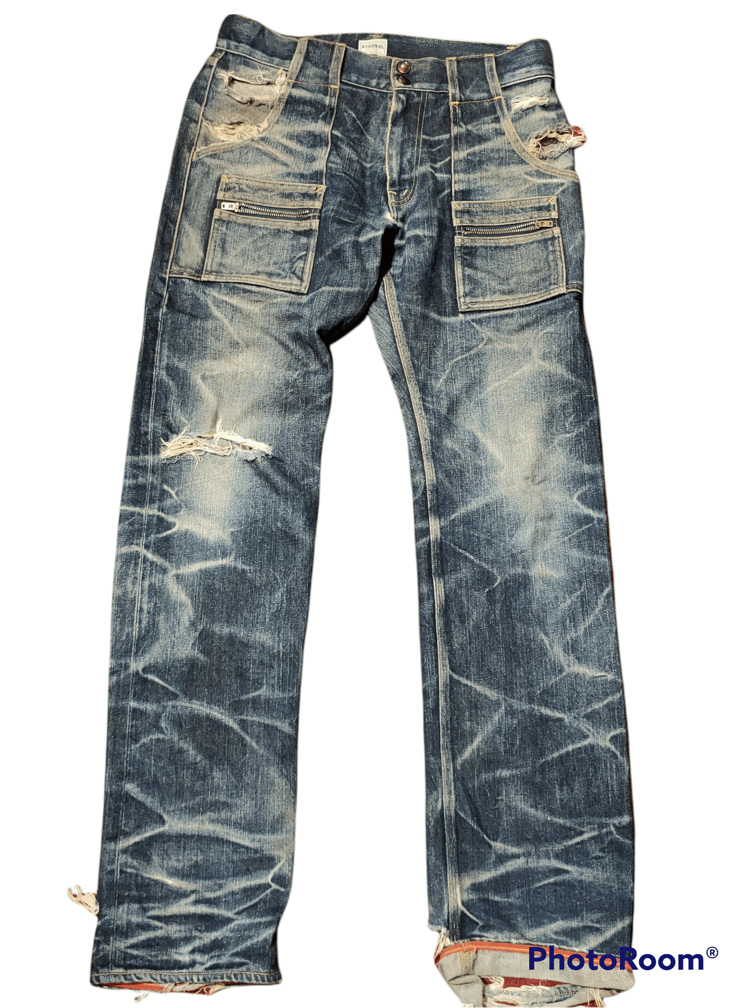 Eternal Eternal bushpant selvedge distressed denim 🇯🇵🔥 Size US 32 / EU 48 - 1 Thumbnail