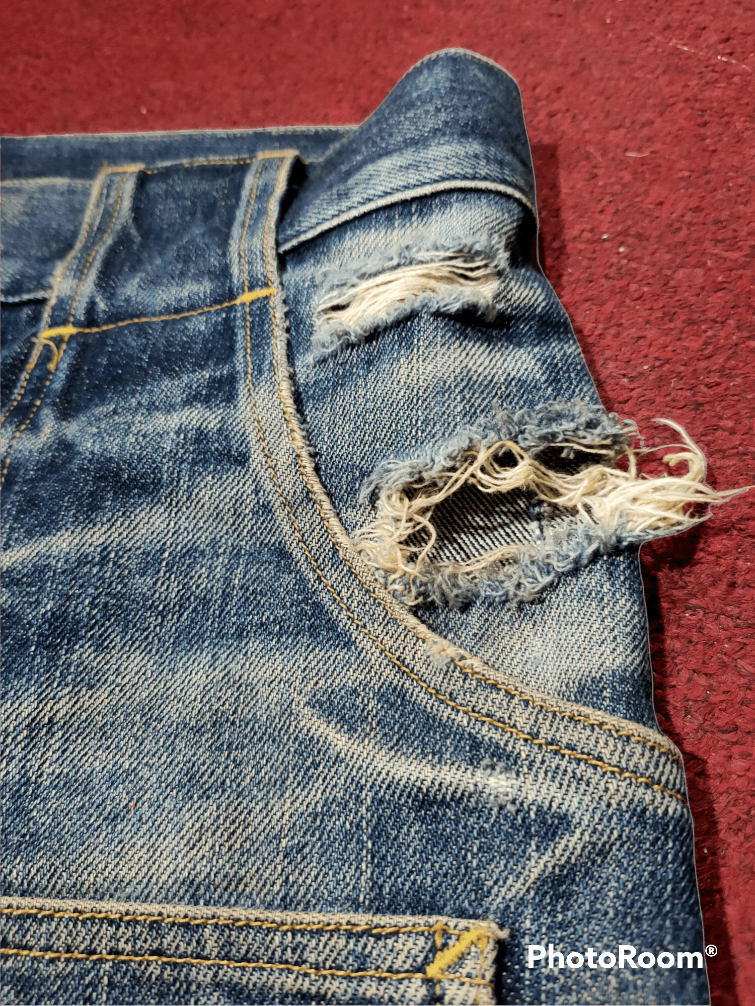 Eternal Eternal bushpant selvedge distressed denim 🇯🇵🔥 Size US 32 / EU 48 - 5 Thumbnail