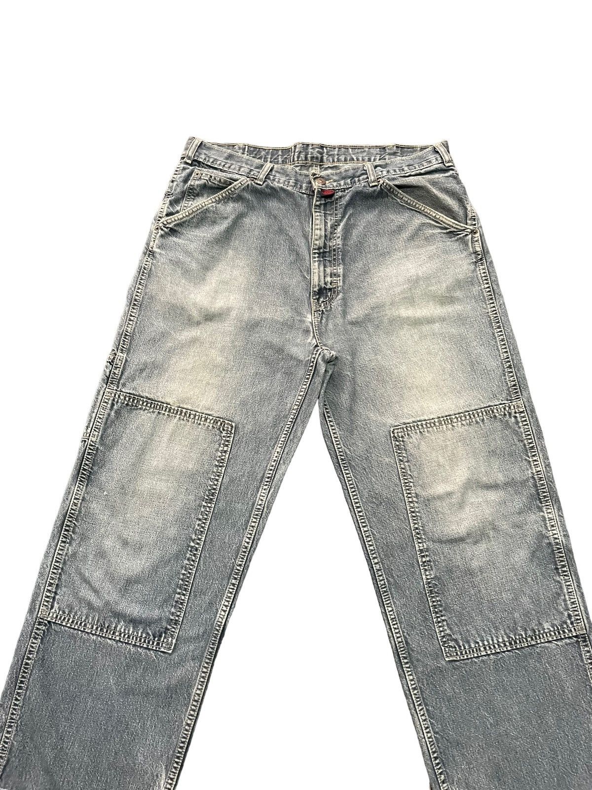 Cross Colours Vintage Baggy Cross Colours Double Knee Denim Size US 37 - 3 Thumbnail
