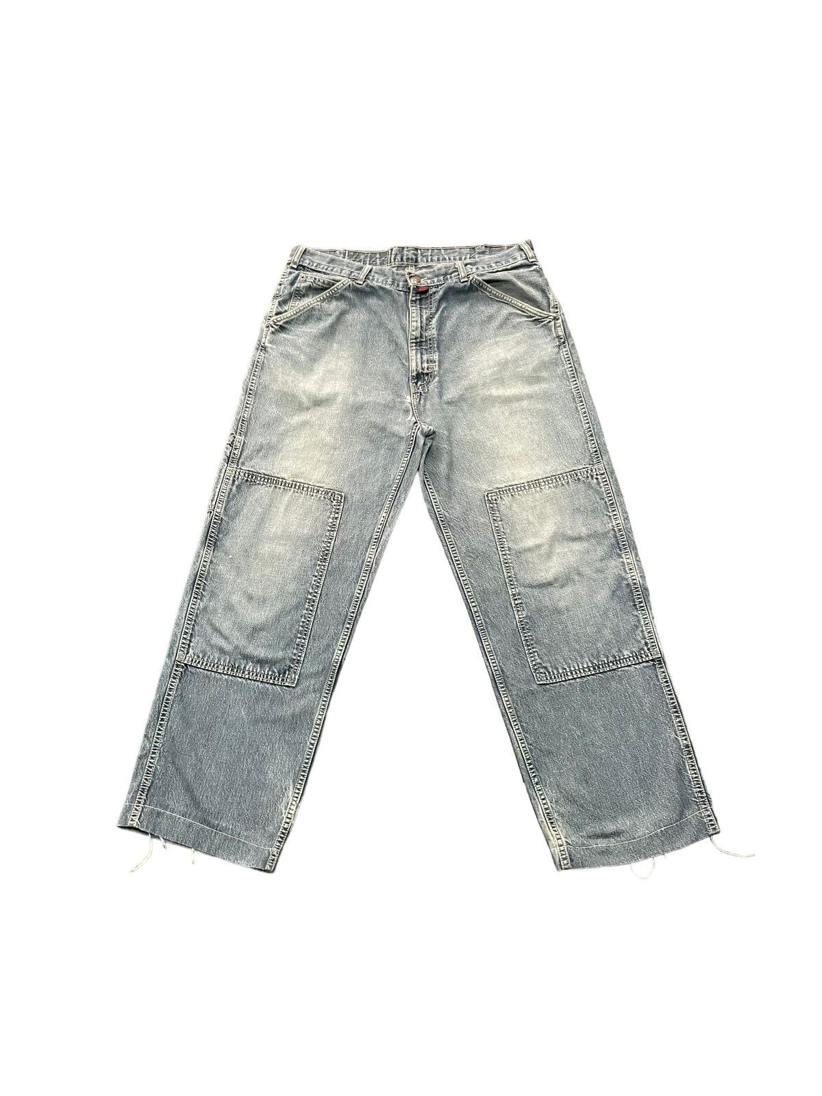 Cross Colours Vintage Baggy Cross Colours Double Knee Denim Size US 37 - 1 Thumbnail