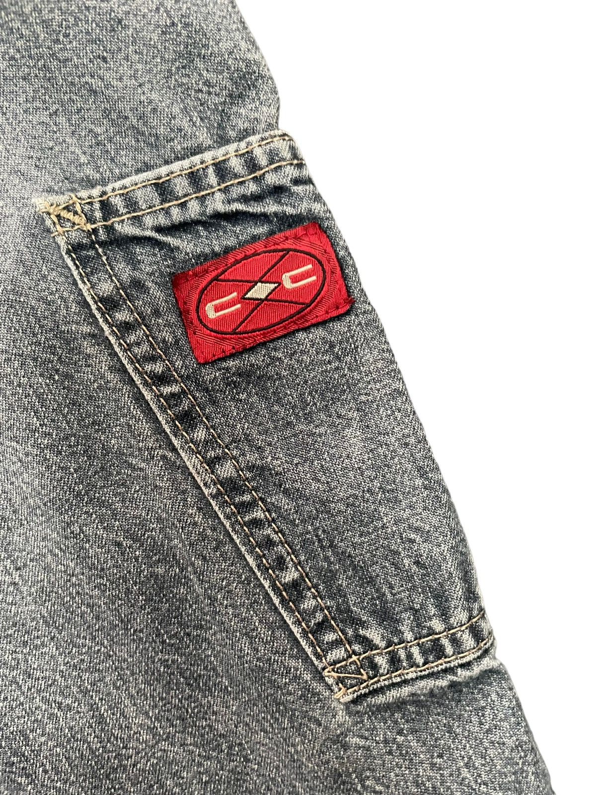 Cross Colours Vintage Baggy Cross Colours Double Knee Denim Size US 37 - 12 Thumbnail