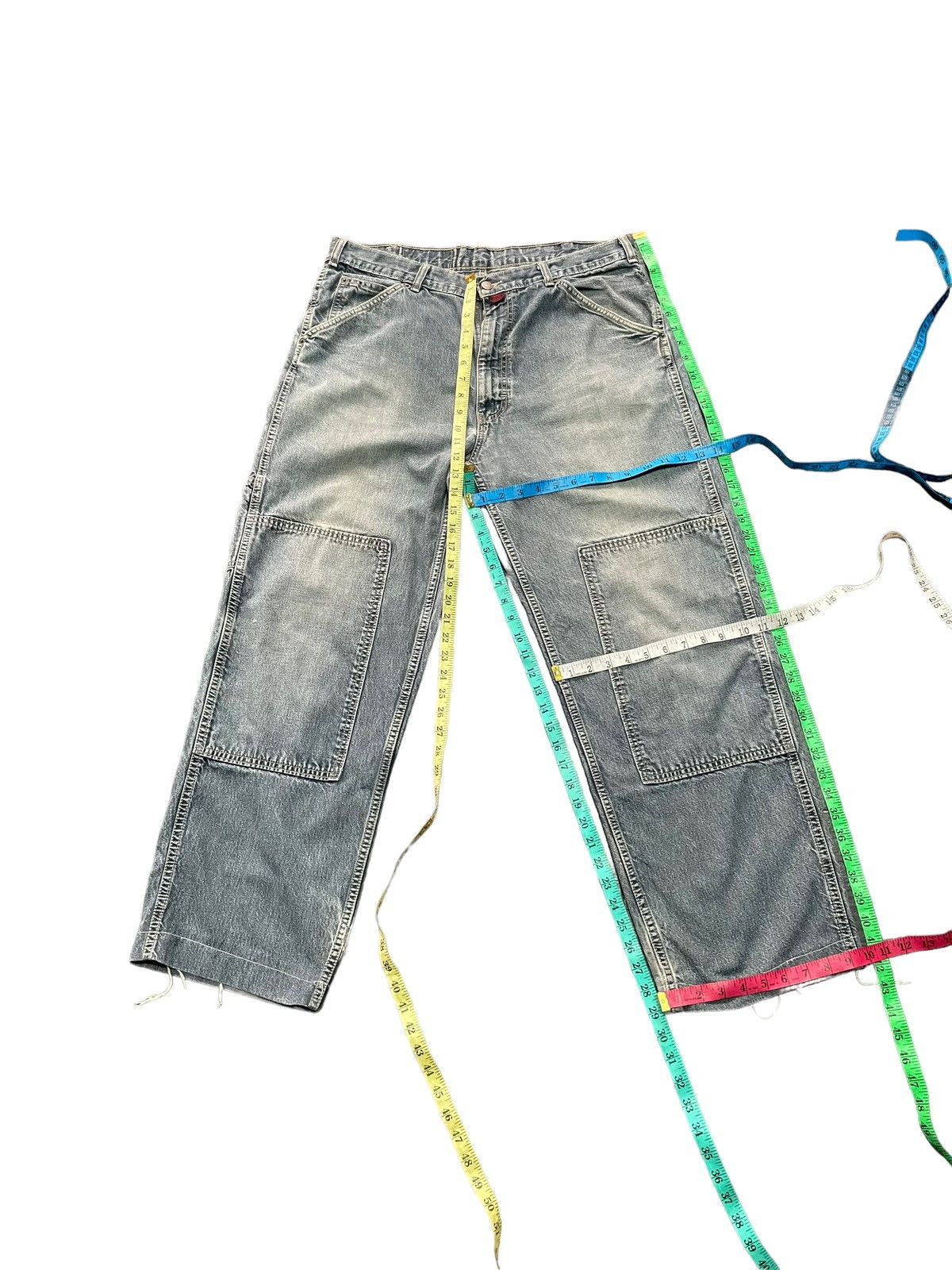 Cross Colours Vintage Baggy Cross Colours Double Knee Denim Size US 37 - 20 Thumbnail