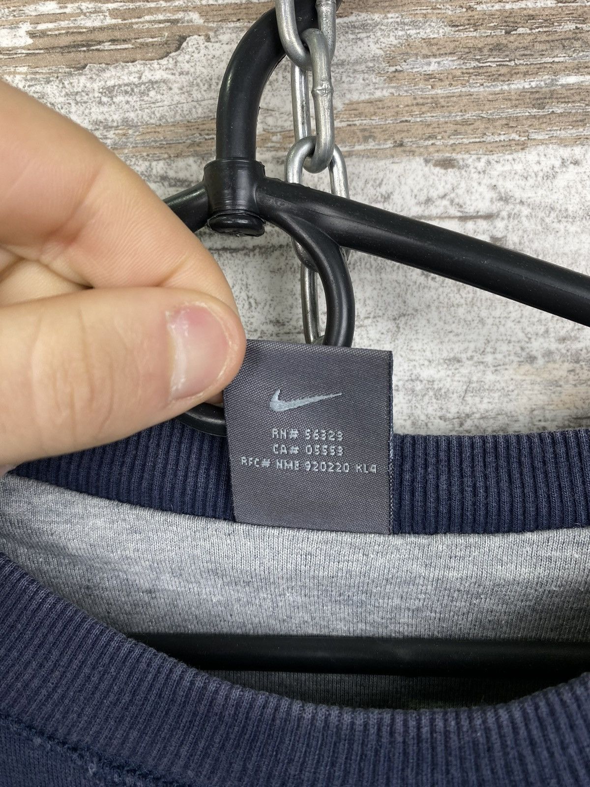 Nike Mens Vintage Nike sweatshirt mini swoosh 90s streetwear y2k Size US XL / EU 56 / 4 - 6 Thumbnail