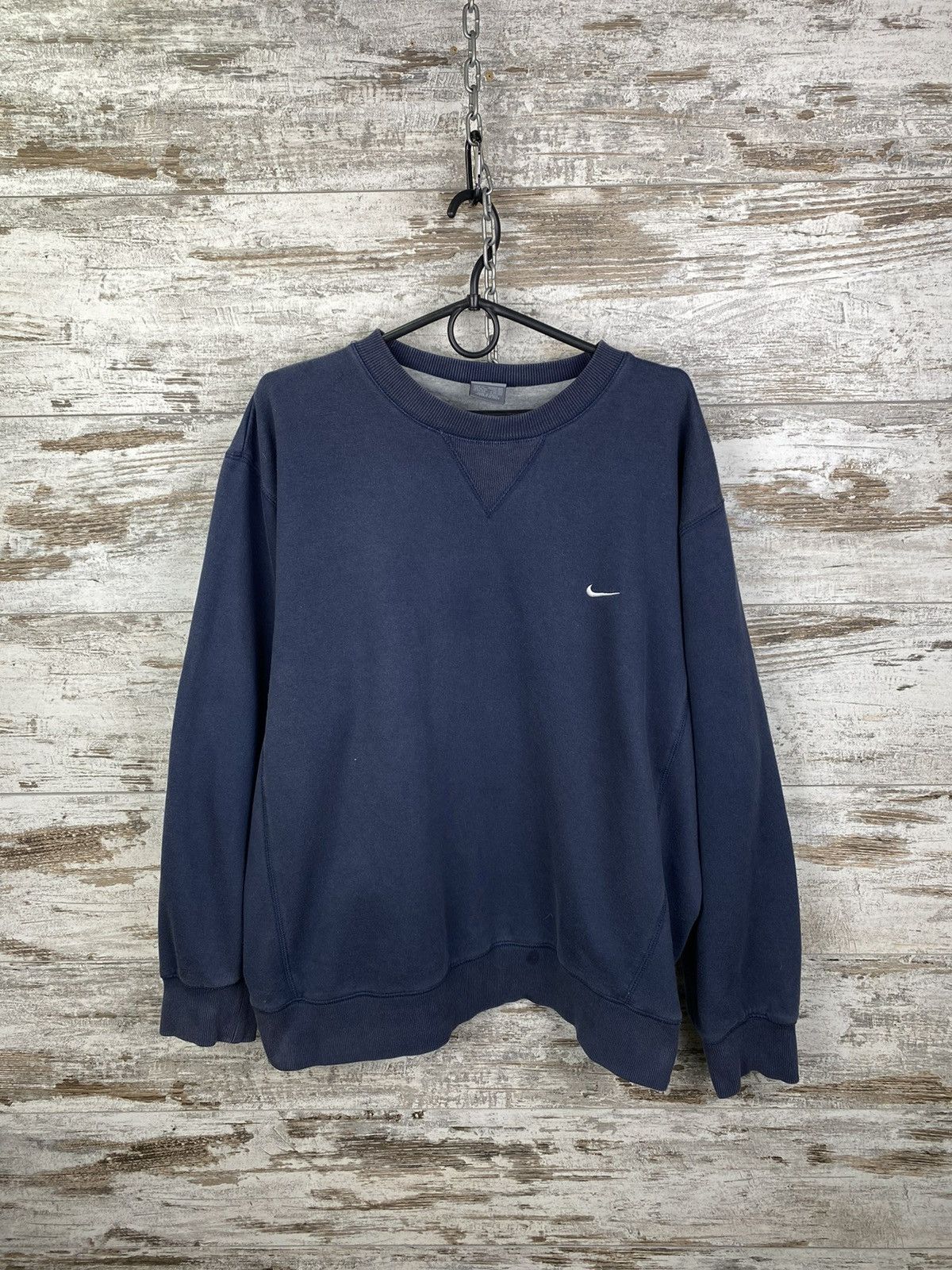 Nike Mens Vintage Nike sweatshirt mini swoosh 90s streetwear y2k Size US XL / EU 56 / 4 - 2 Thumbnail