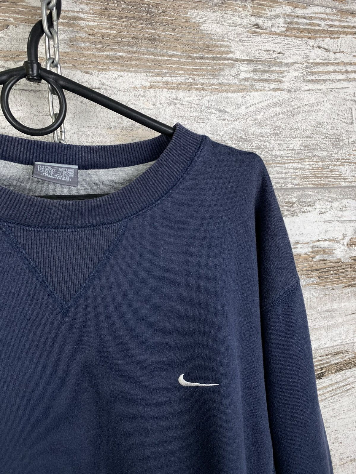 Nike Mens Vintage Nike sweatshirt mini swoosh 90s streetwear y2k Size US XL / EU 56 / 4 - 4 Thumbnail
