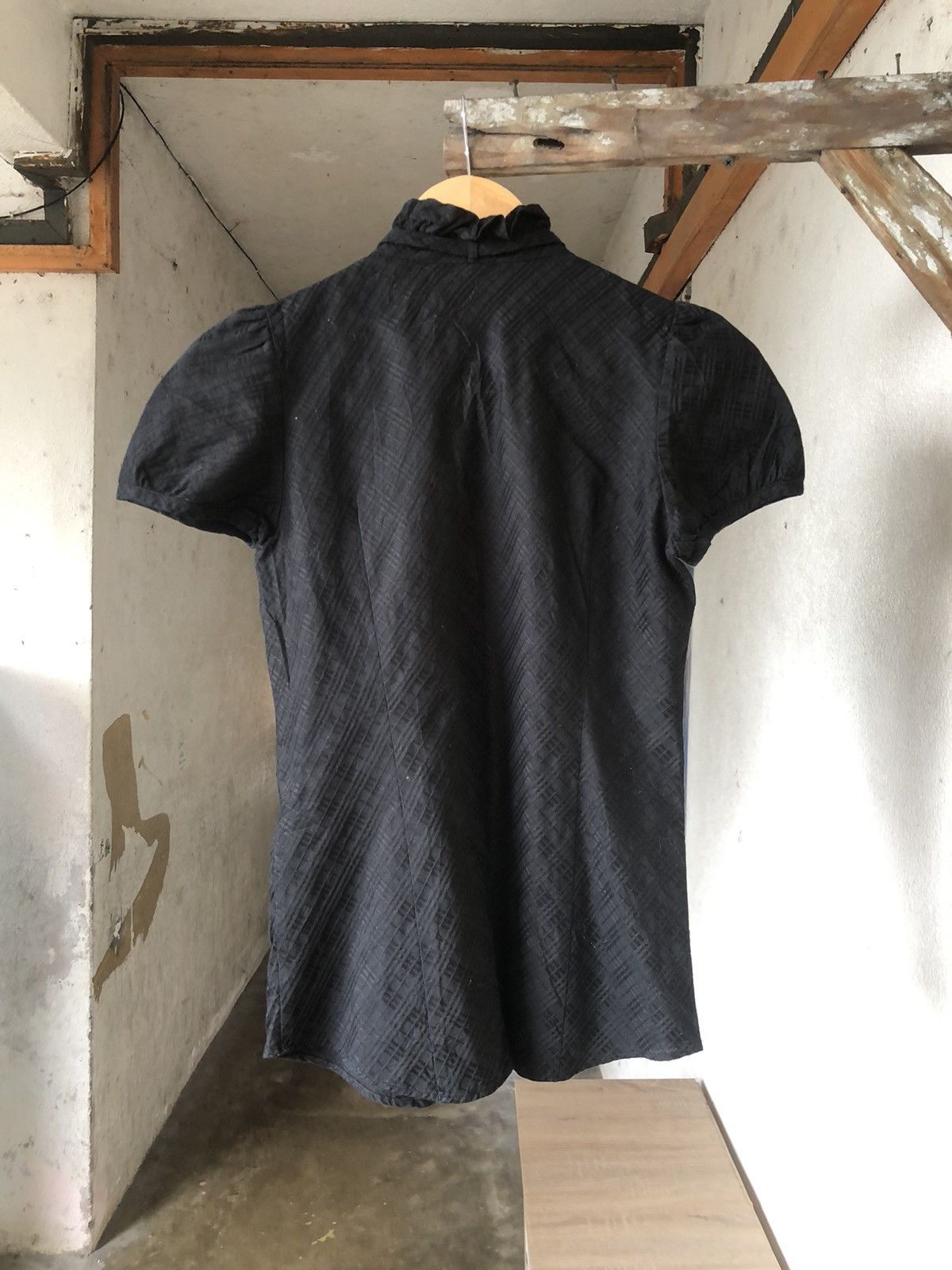 Burberry Vintage Burberry London Nova Check Black Button Up Shirt Size XS / US 0-2 / IT 36-38 - 16 Thumbnail