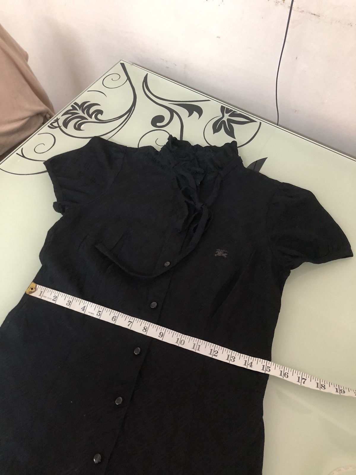 Burberry Vintage Burberry London Nova Check Black Button Up Shirt Size XS / US 0-2 / IT 36-38 - 21 Thumbnail