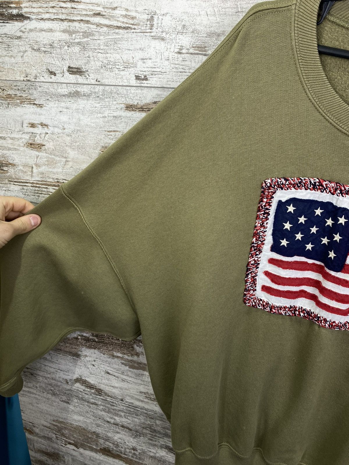 Polo Ralph Lauren × Vintage Women’s Vintage Polo Ralph Lauren USA Sweatshirt y2k Size L / US 10 / IT 46 - 5 Thumbnail