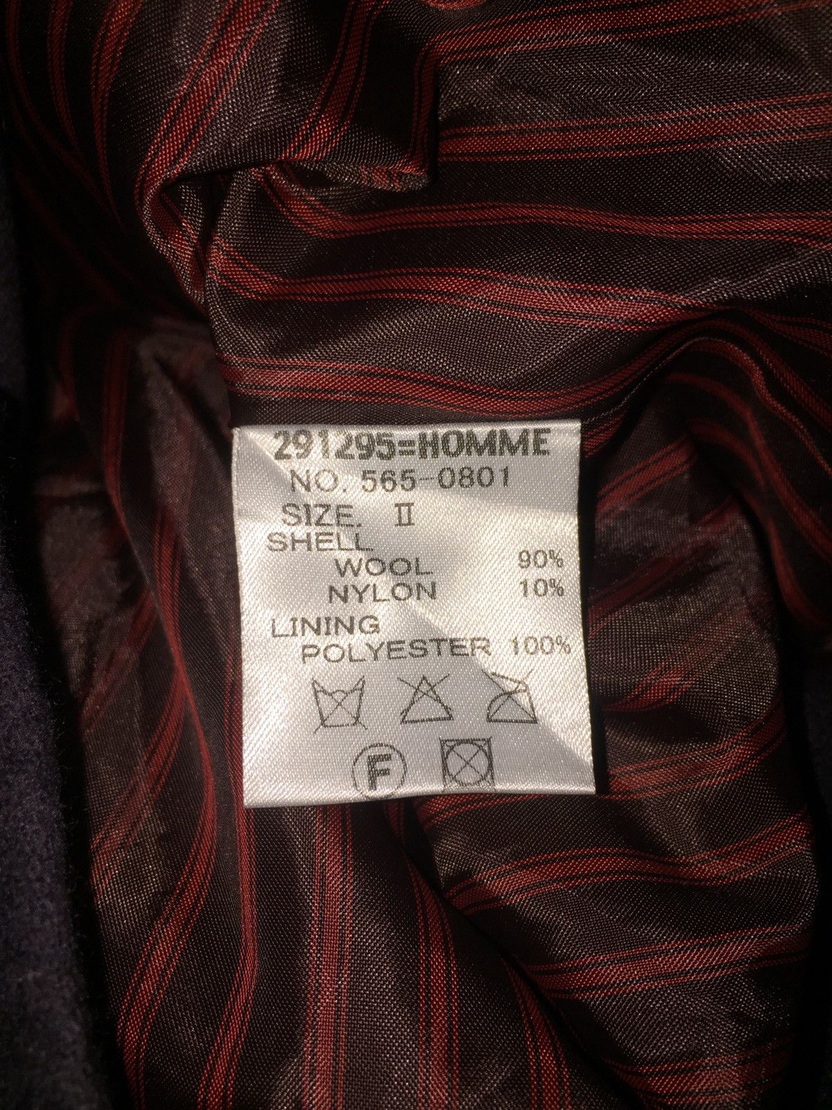Japanese Brand 291295=HOMME wool moto jacket nice design Size US S / EU 44-46 / 1 - 5 Thumbnail