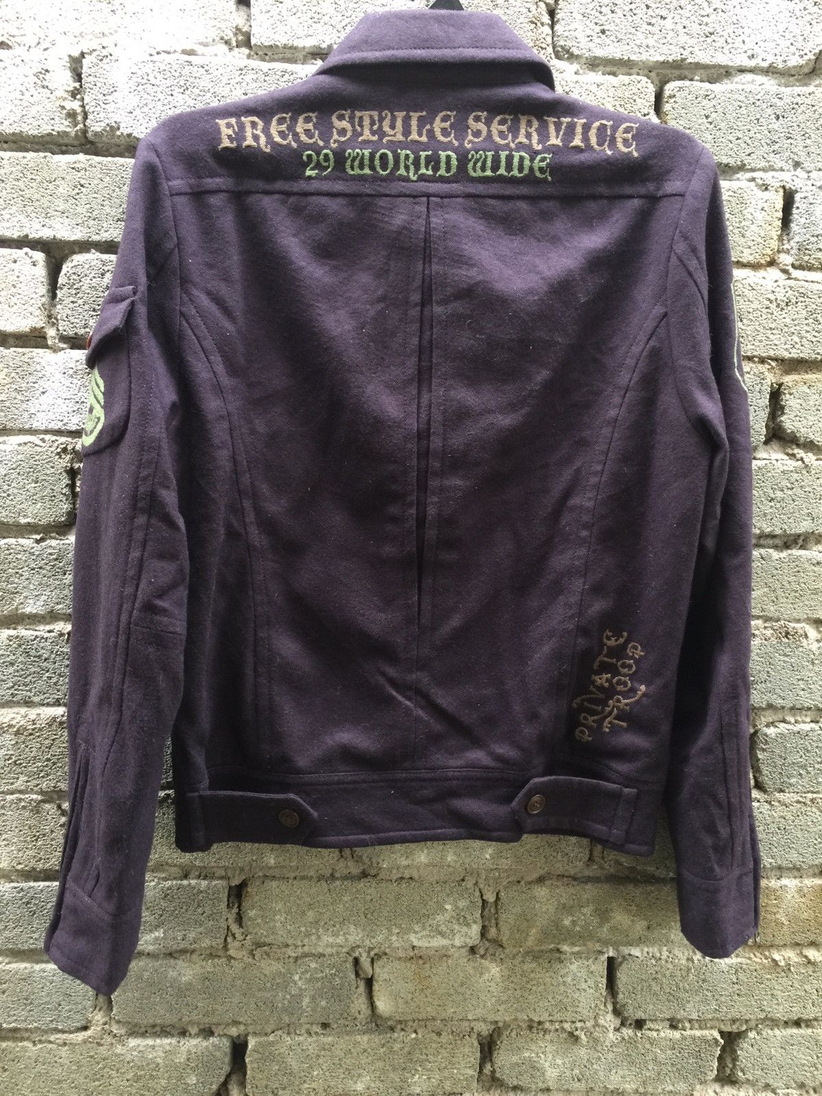 Japanese Brand 291295=HOMME wool moto jacket nice design Size US S / EU 44-46 / 1 - 2 Thumbnail