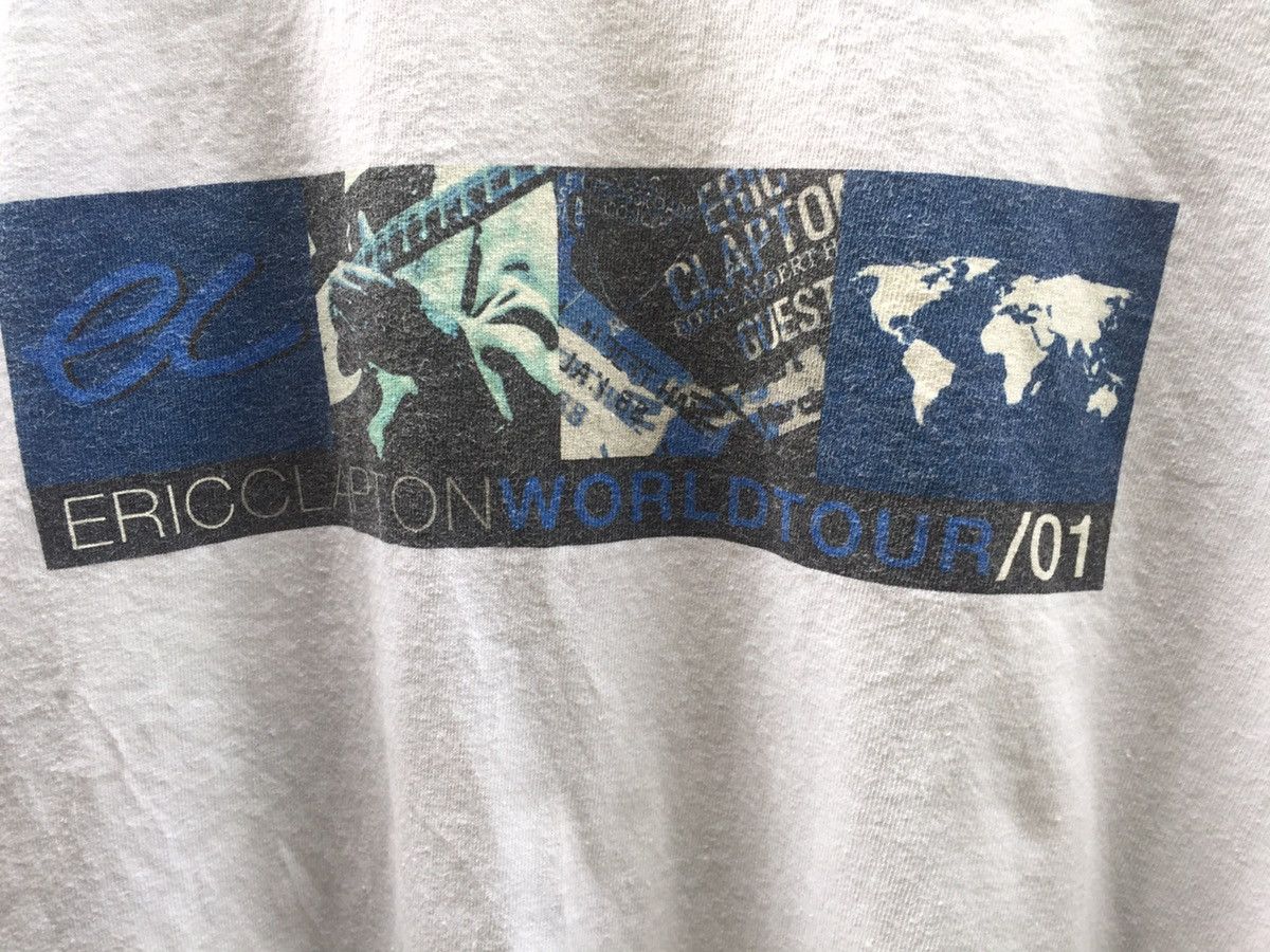 Band Tees VINTAGE eric clapton world tour tee Size US M / EU 48-50 / 2 - 2 Thumbnail