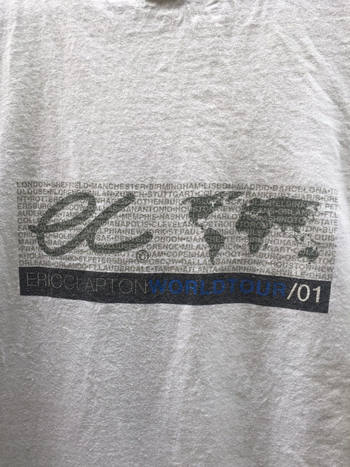 Band Tees VINTAGE eric clapton world tour tee Size US M / EU 48-50 / 2 - 4 Thumbnail