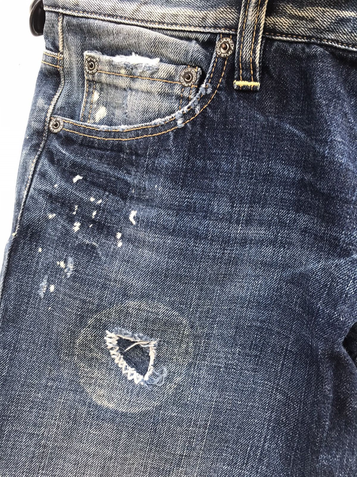 Dsquared2 Rare Dsquared2 Distressed Dean Jeans - Paint Splatter Design Size US 38 / EU 54 - 9 Thumbnail