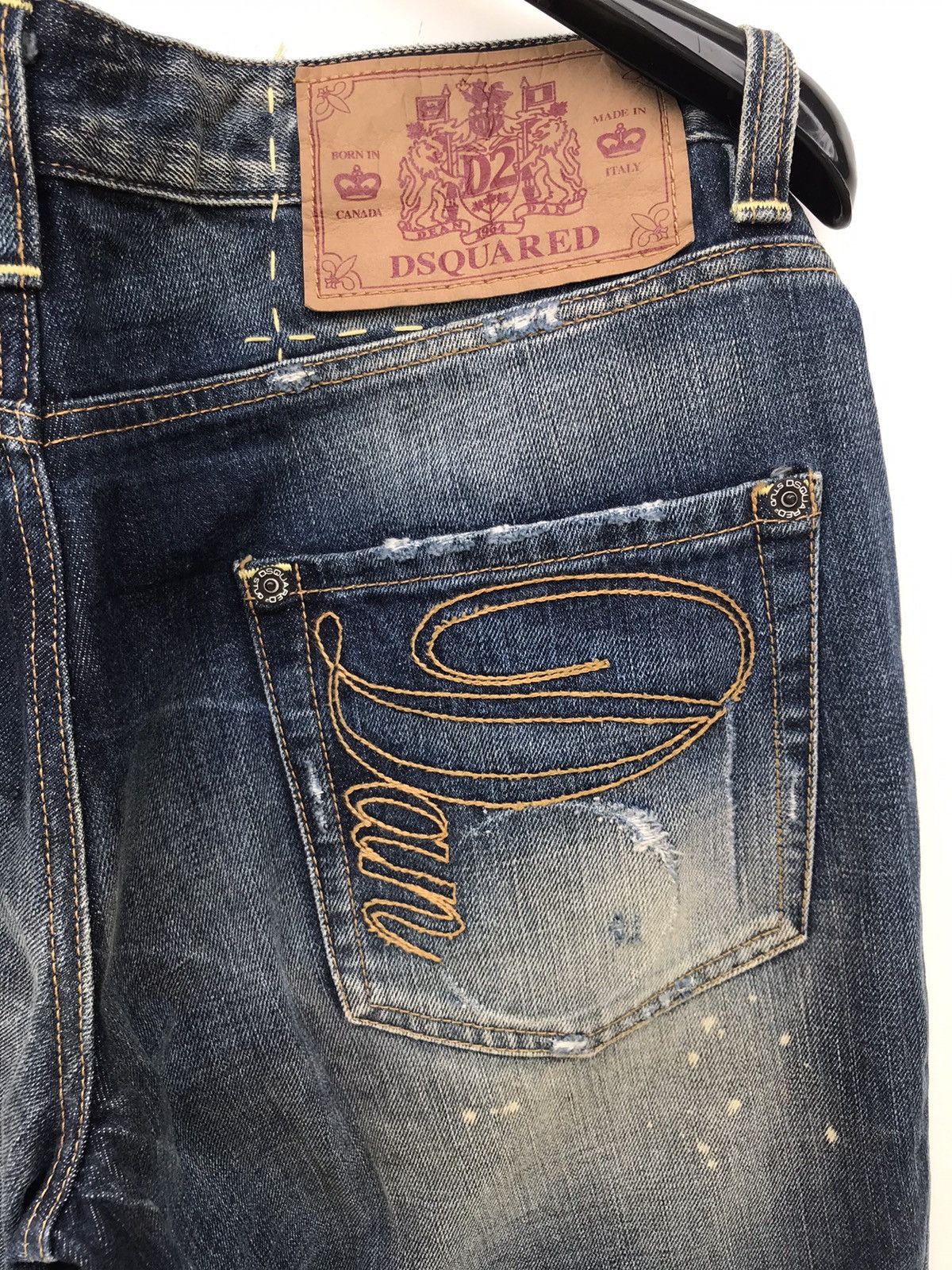 Dsquared2 Rare Dsquared2 Distressed Dean Jeans - Paint Splatter Design Size US 38 / EU 54 - 4 Thumbnail