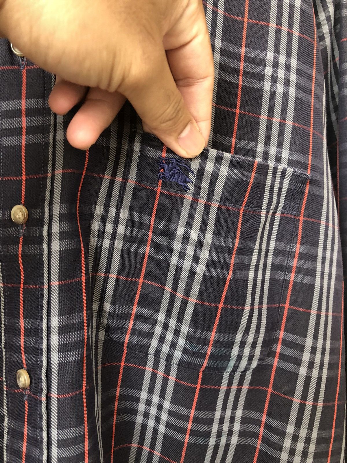Burberry Vintage Burberry London Nova Check Button Up Shirt Size US XL / EU 56 / 4 - 7 Thumbnail