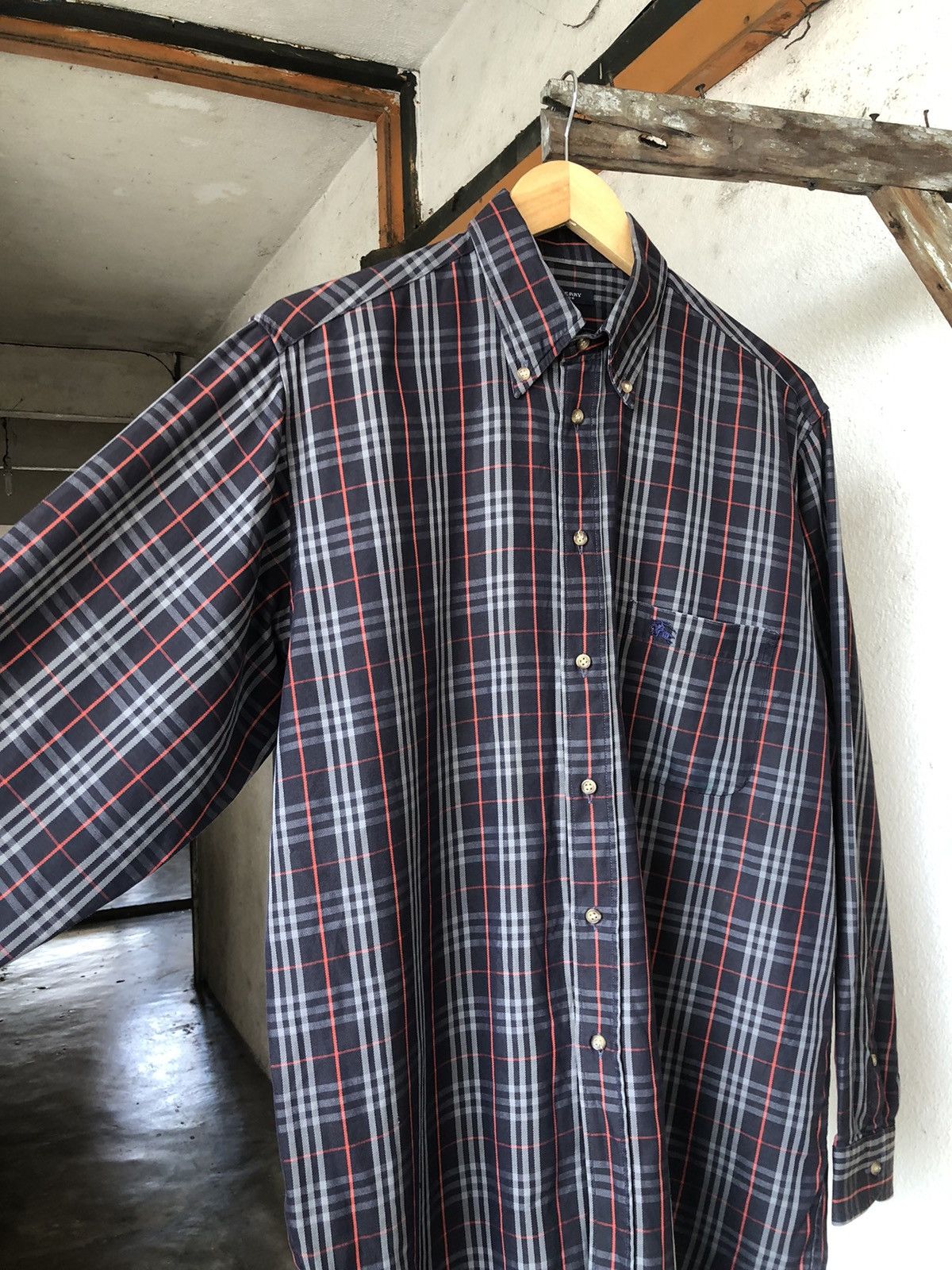 Burberry Vintage Burberry London Nova Check Button Up Shirt Size US XL / EU 56 / 4 - 9 Thumbnail