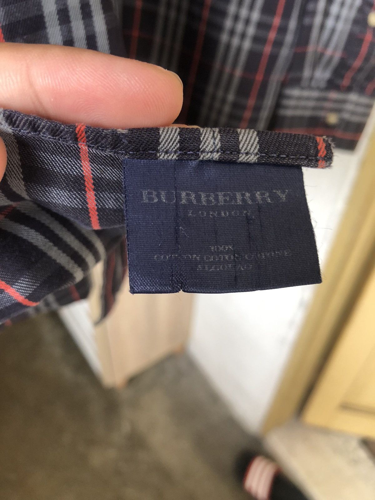 Burberry Vintage Burberry London Nova Check Button Up Shirt Size US XL / EU 56 / 4 - 13 Thumbnail