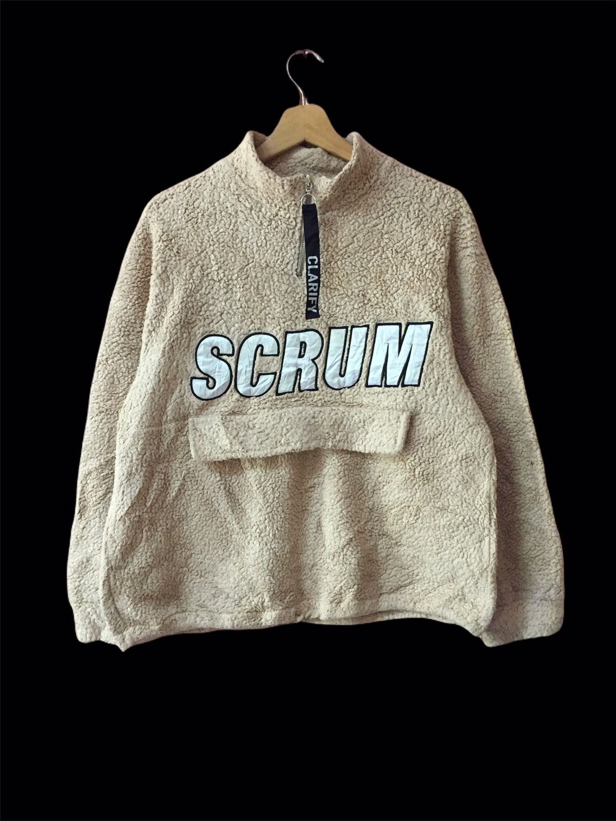 Japanese Brand Fleece Scrum by Leahmatin Zipper single Pocket Size US L / EU 52-54 / 3 - 1 Thumbnail