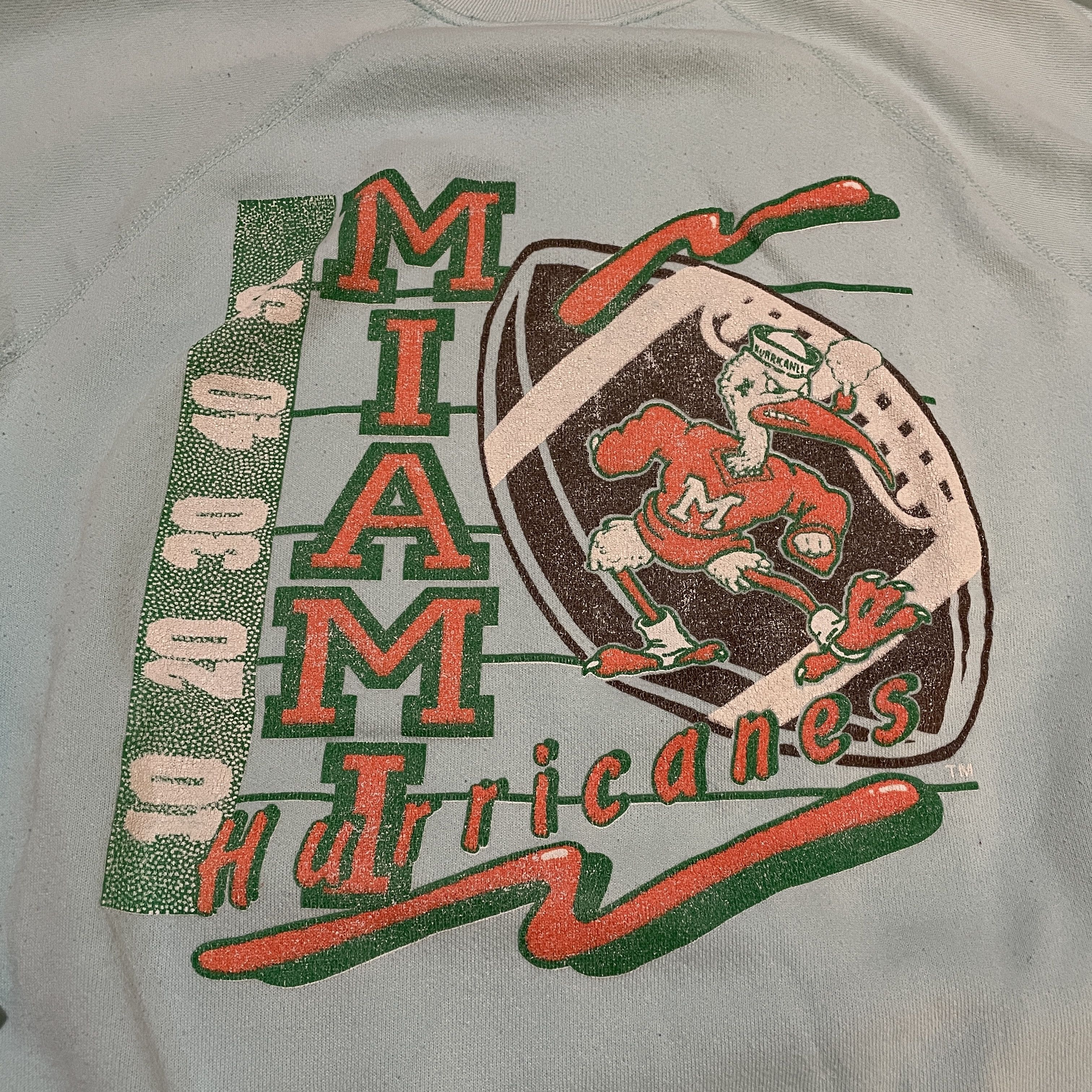 Vintage Vintage Miami Hurricanes Football Sweatshirt Men's Large Size US L / EU 52-54 / 3 - 2 Thumbnail