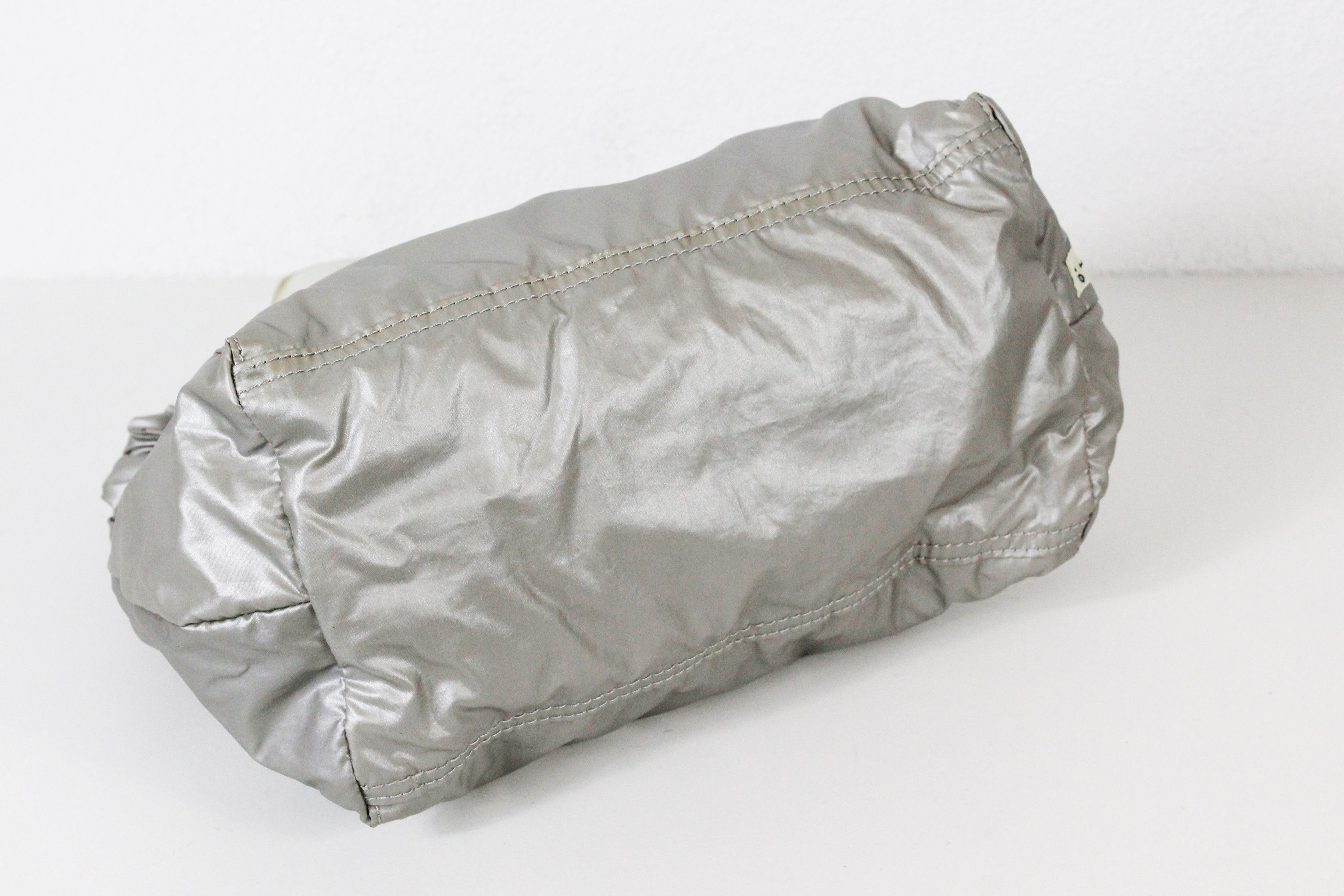 Armani × Giorgio Armani × Vintage Vintage Giorgio Armani Silver Logo PVC Handle Bag Y2K Size ONE SIZE - 8 Thumbnail