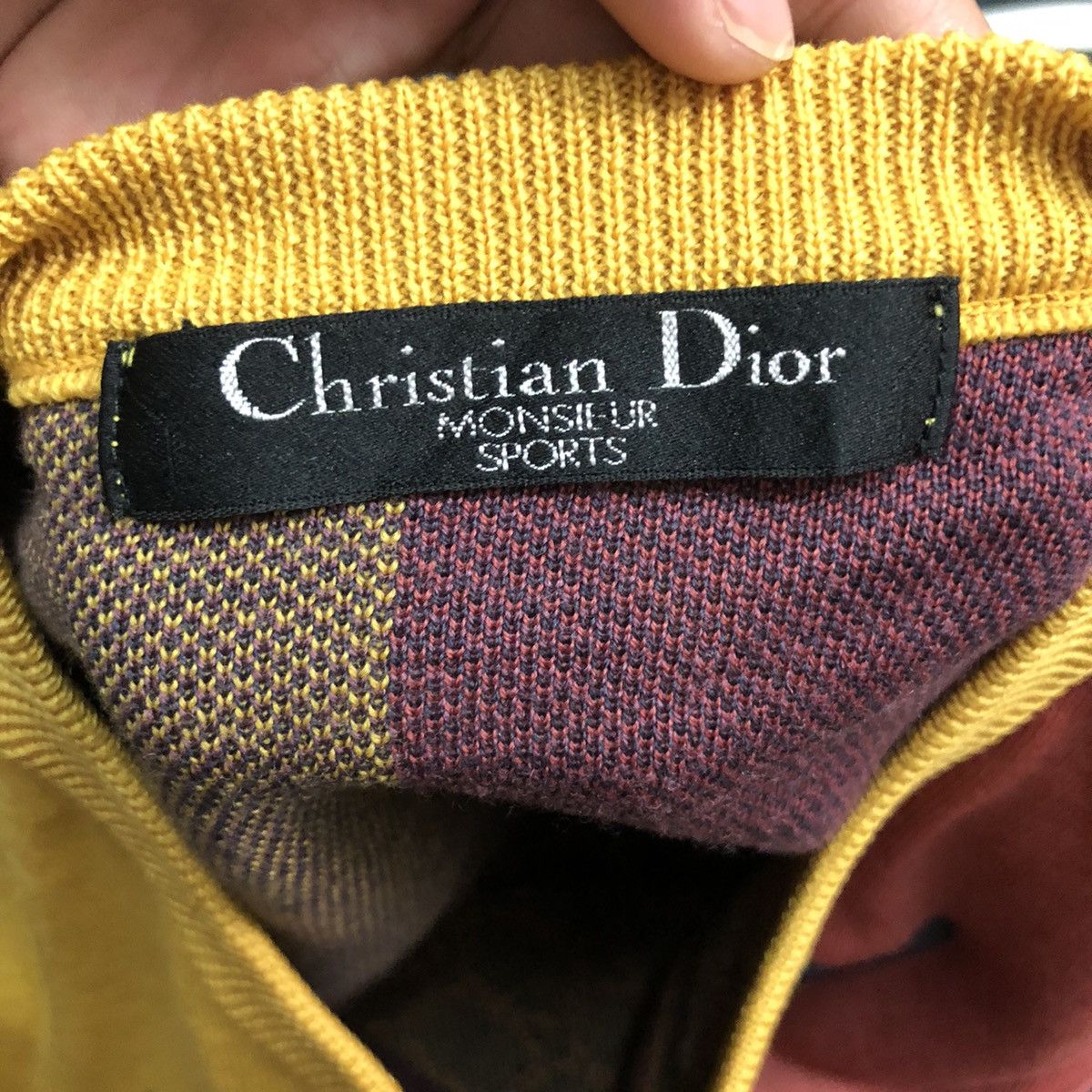Christian Dior Monsieur Vintage Christian Dior Monsieur Big Logo Knitwear Sweatshirt Size US S / EU 44-46 / 1 - 9 Thumbnail